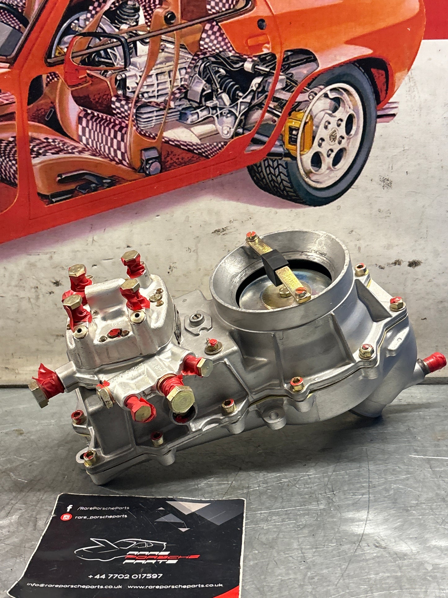 Porsche 924 Turbo fuel metering head with air flow meter, 0438100047 / 0438120091 / 9311101355R, refurbished 