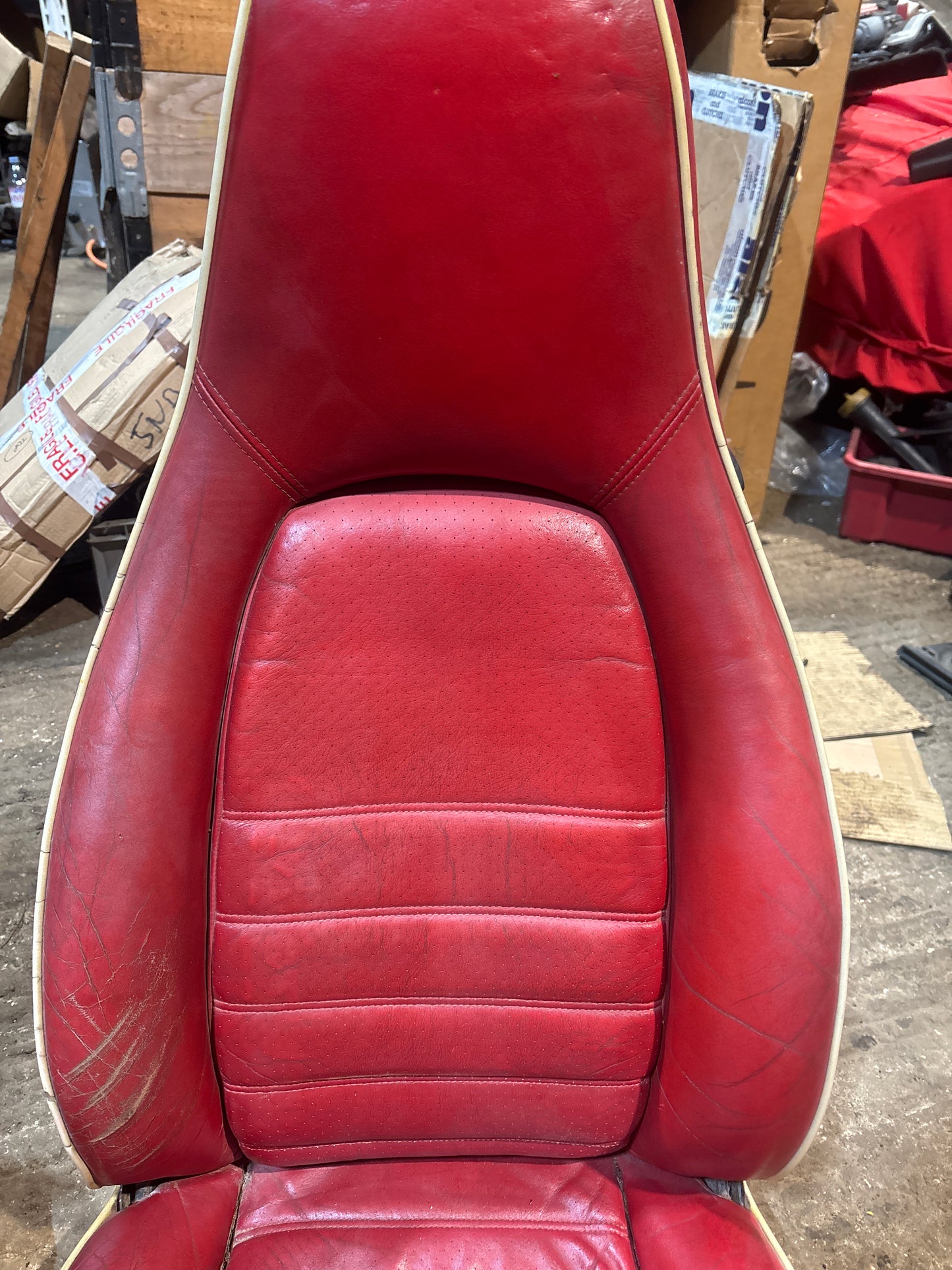 Porsche 944 Red Electric Front seats For Refurb, not tested!!