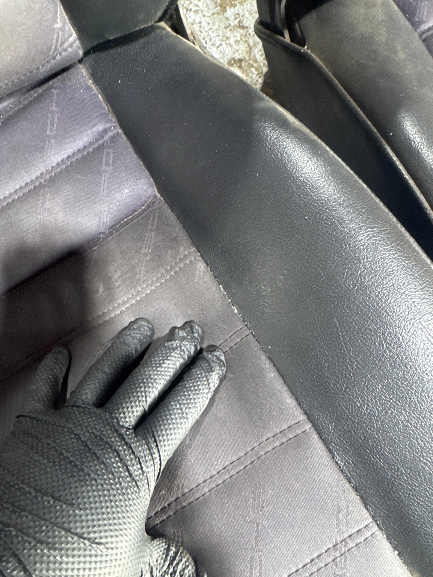 Porsche 924 / Early 944 Porsche Script seats, Pair. Used.