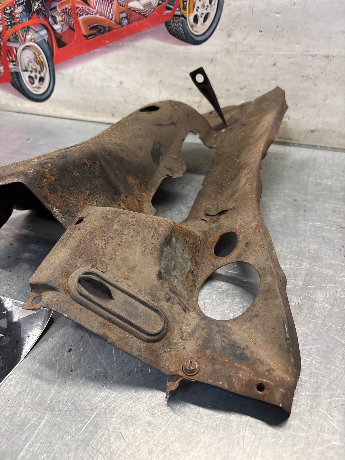 Porsche 914 cylinder cover heat shield, 022119300A Used