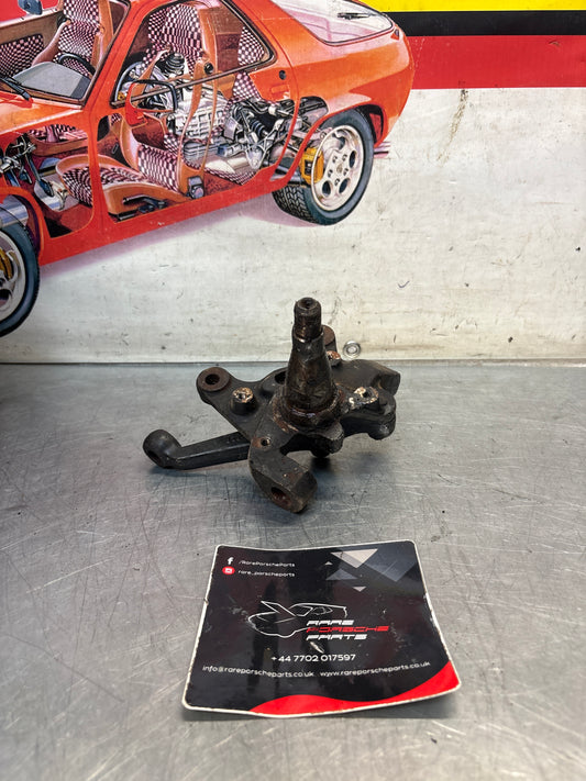 Porsche 928 right steering spindle knuckle, used 92834105813