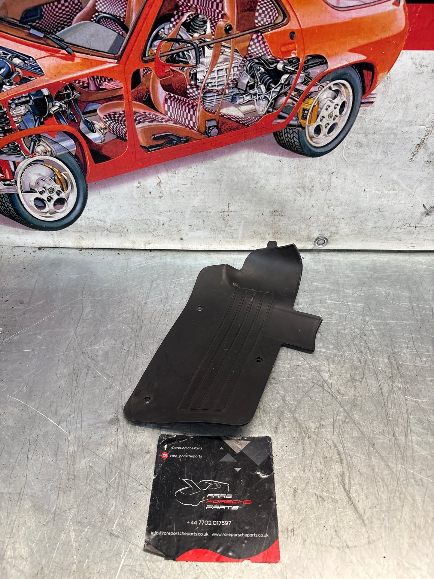 Porsche 928 S4 driver slide interior trim panel, used 92855113702