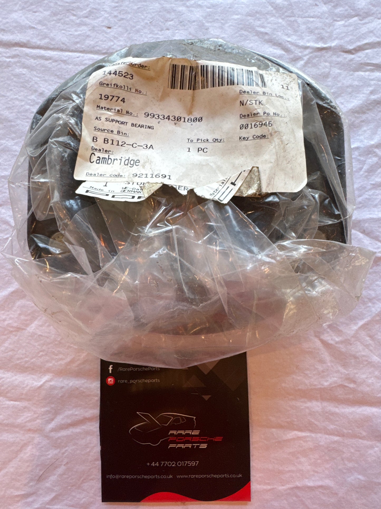 Porsche 993 supporting suspension top 99334301800 NOS