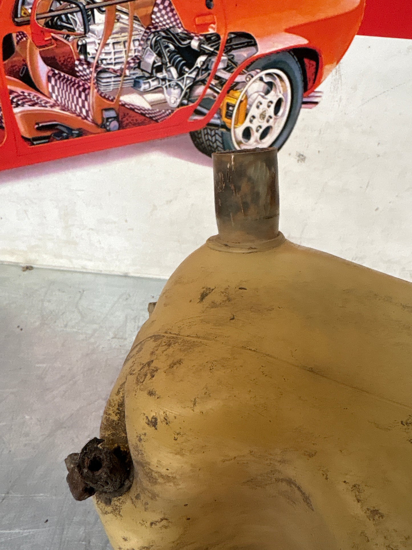 Porsche 928  Windshield Washer Reservoir, used 92862807503