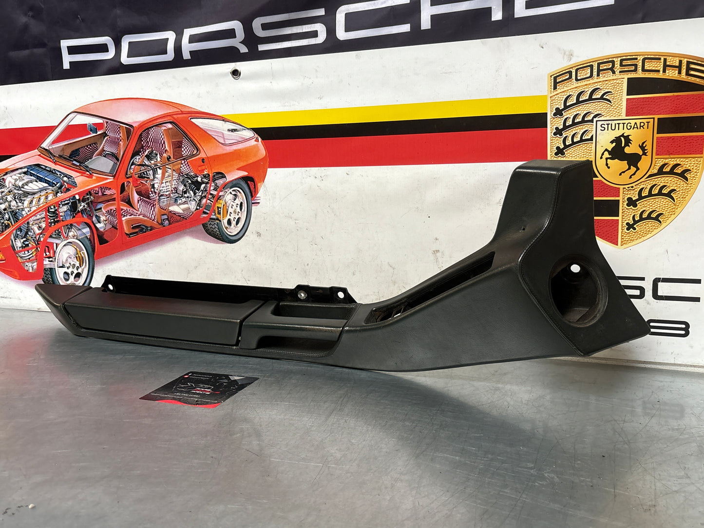 Porsche 928 Green door armrest, left, off side, 92855510103, used