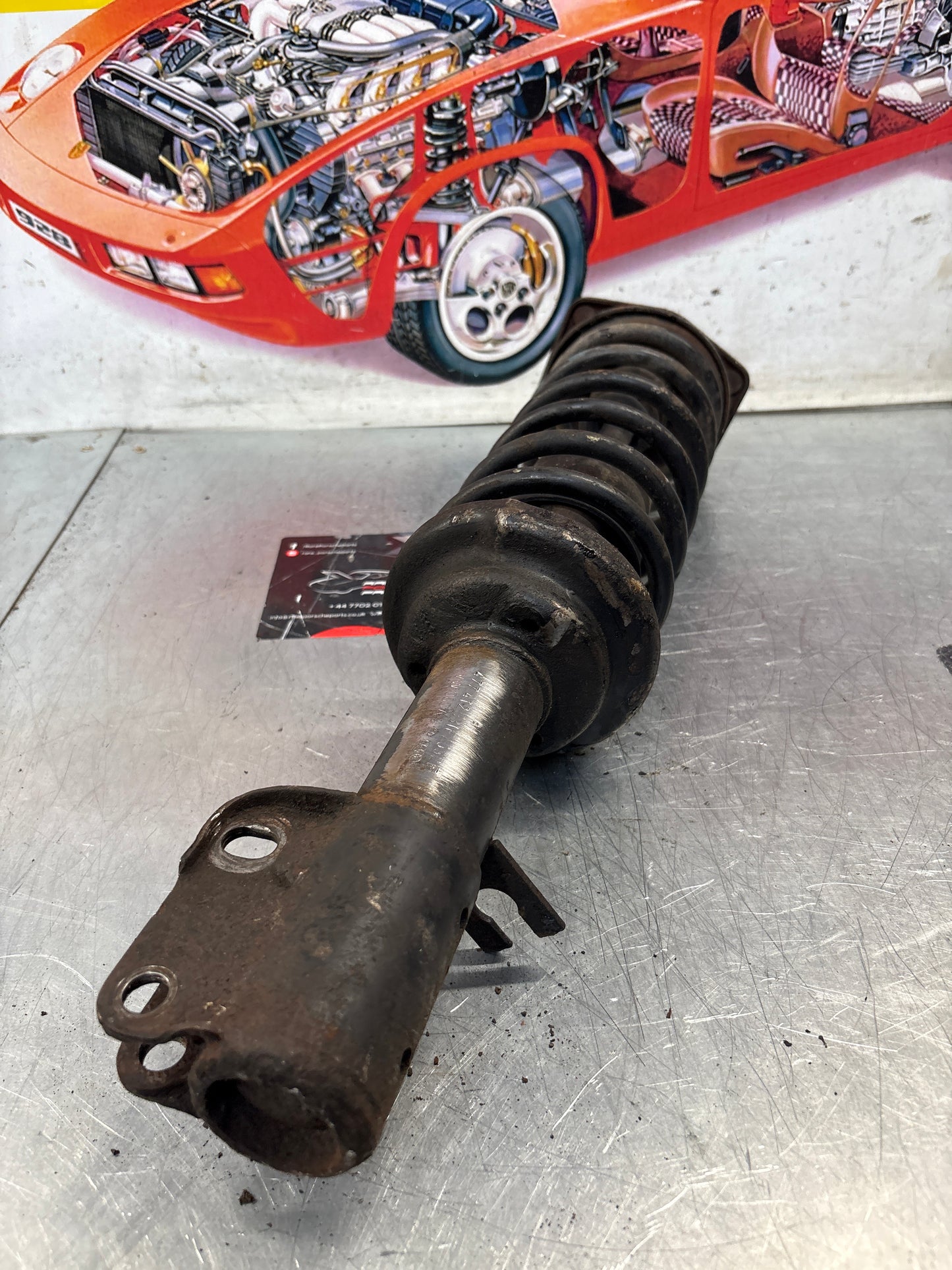 Porsche 924 Front shock absorber, used 477412031F