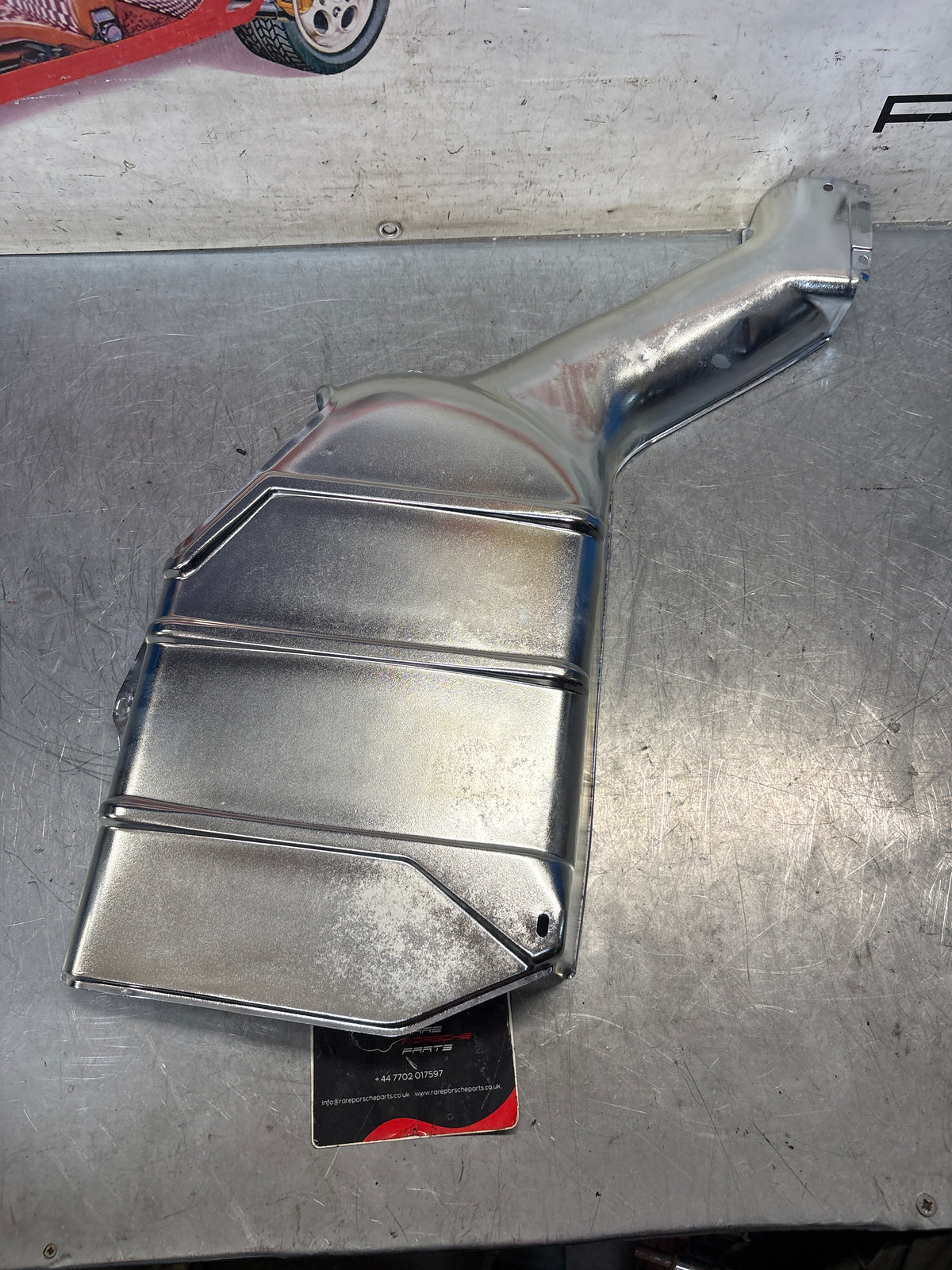 Porsche 928 S / S4 rear heat shield protection plate, refurbished 92850493204