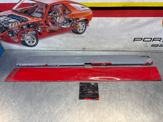 Porsche 924 Carrera GT pair of side skirt trim, used 93755902700 / 93755902800