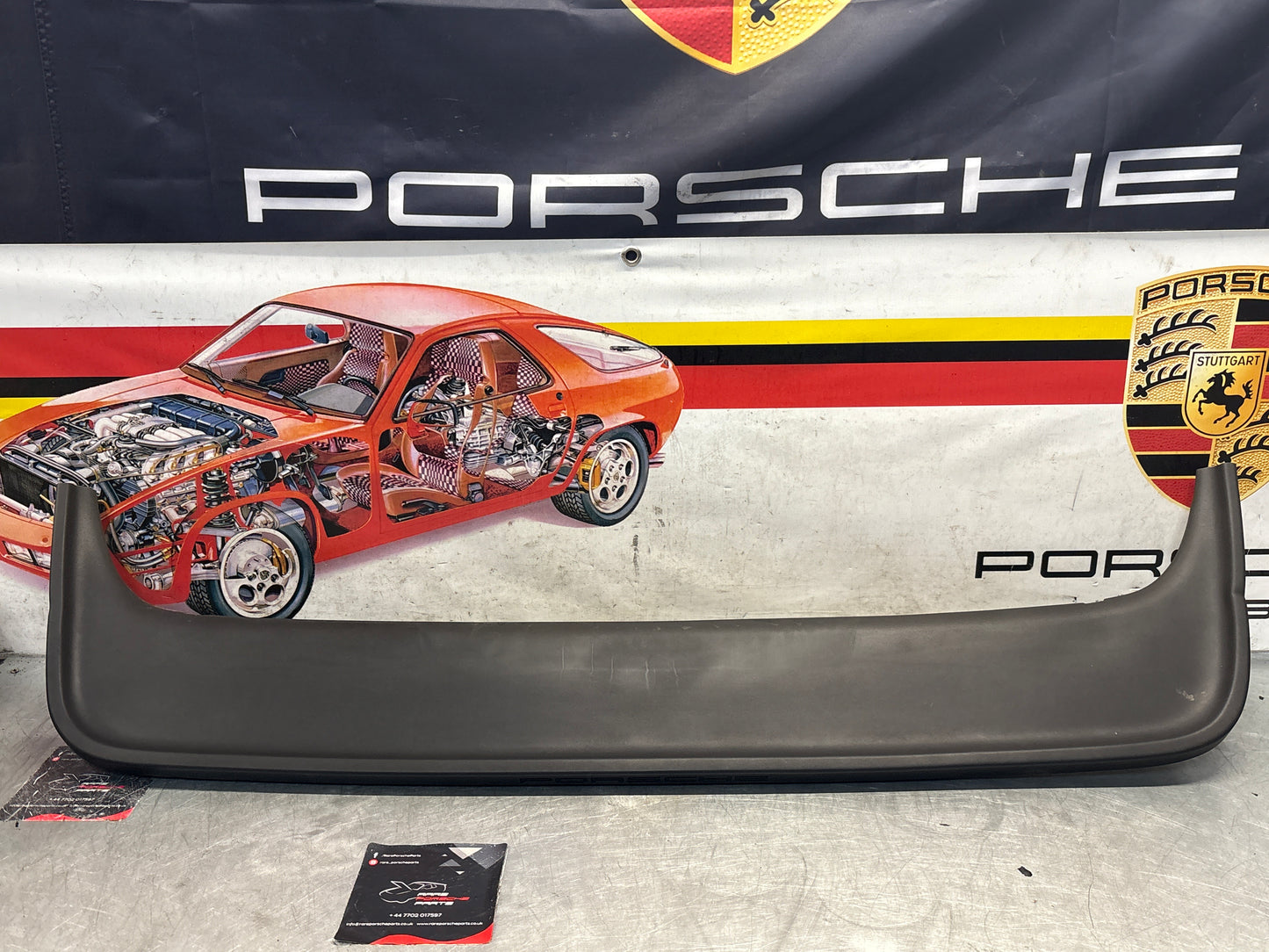 Porsche 944 rear center spoiler, used 93751255500