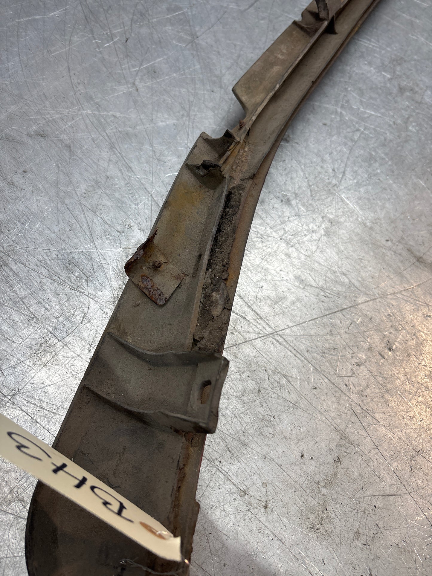 Porsche 944 lower door sill trim molding right side, spares or repair 95155919600