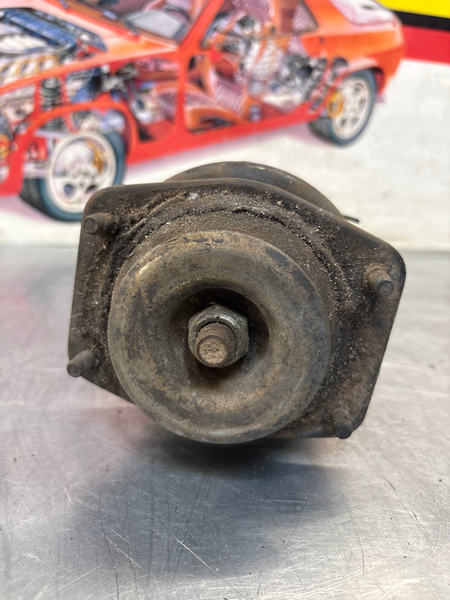 Porsche 944 in anticipo, gamba della sospensione sinistra 924S, usata, ricambio o riparazione