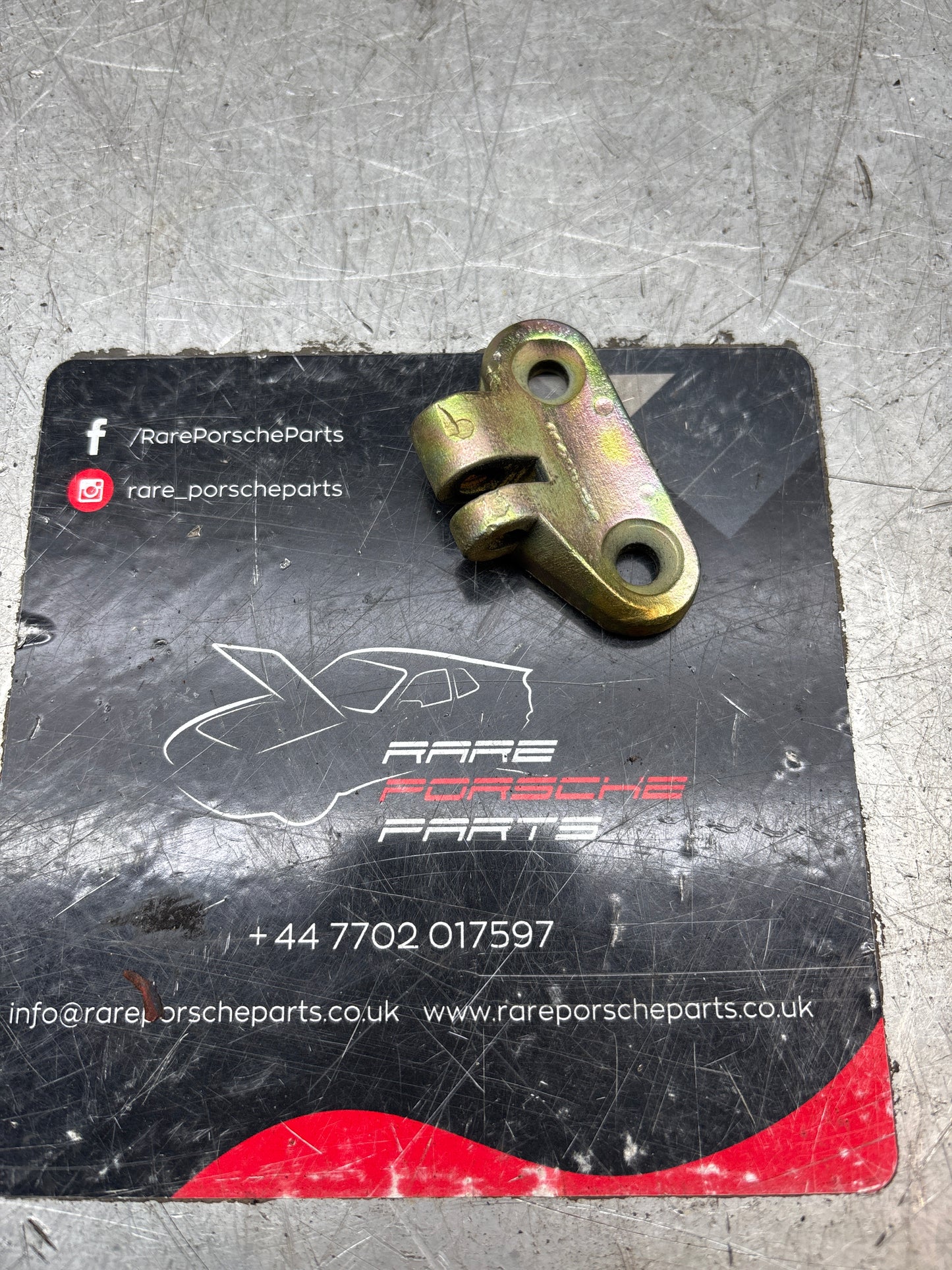 Porsche 924 944 928 door stop check strap bracket left 92853741702 refurbished