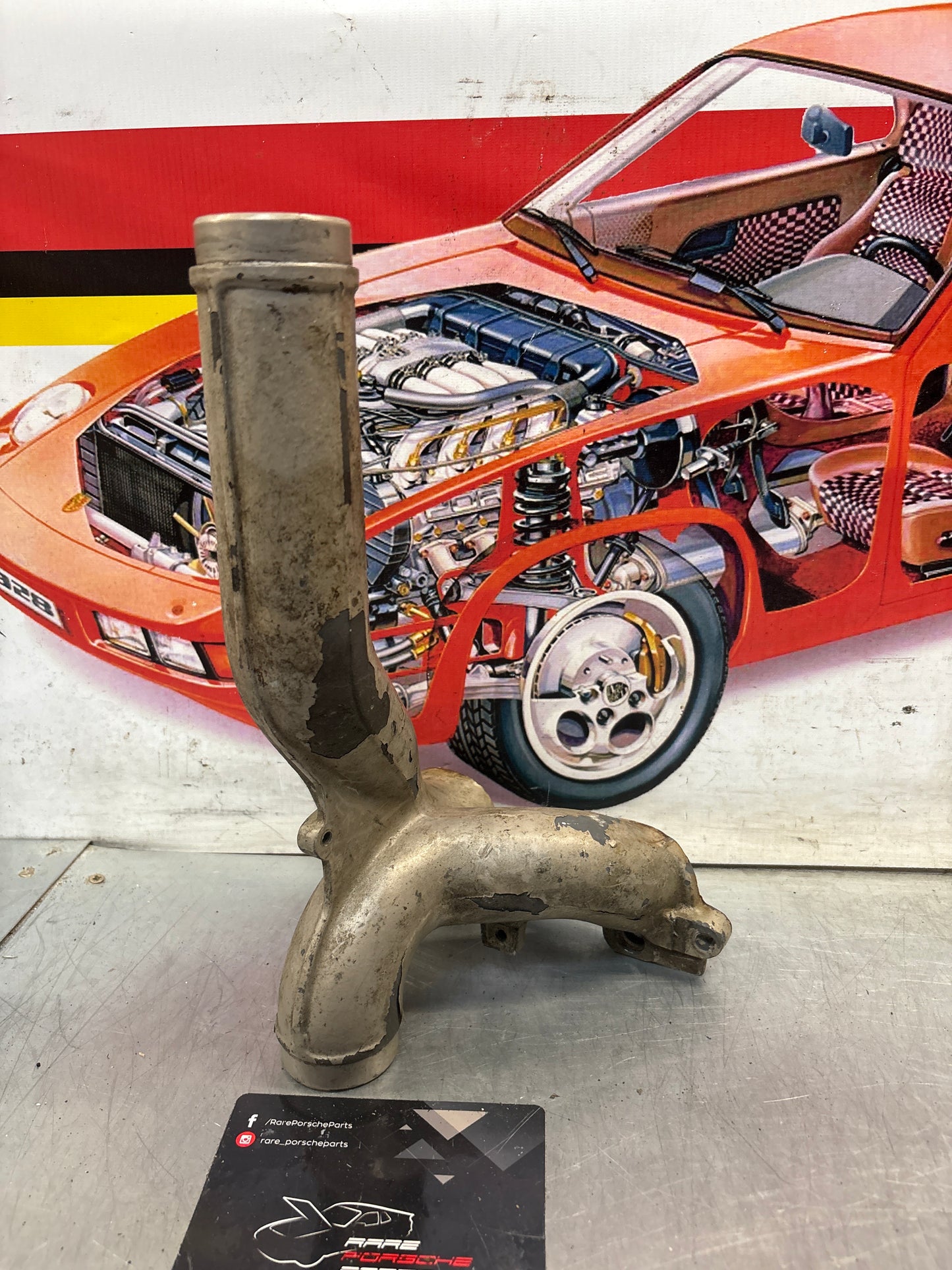 Porsche 928 Intake manifold pipe, used 9281106351R