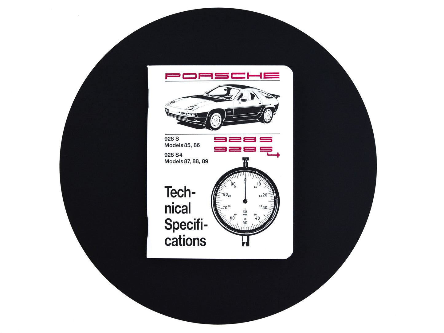 Booklet for Porsche 928 S S4 '85-'89 Technical Specifications EN