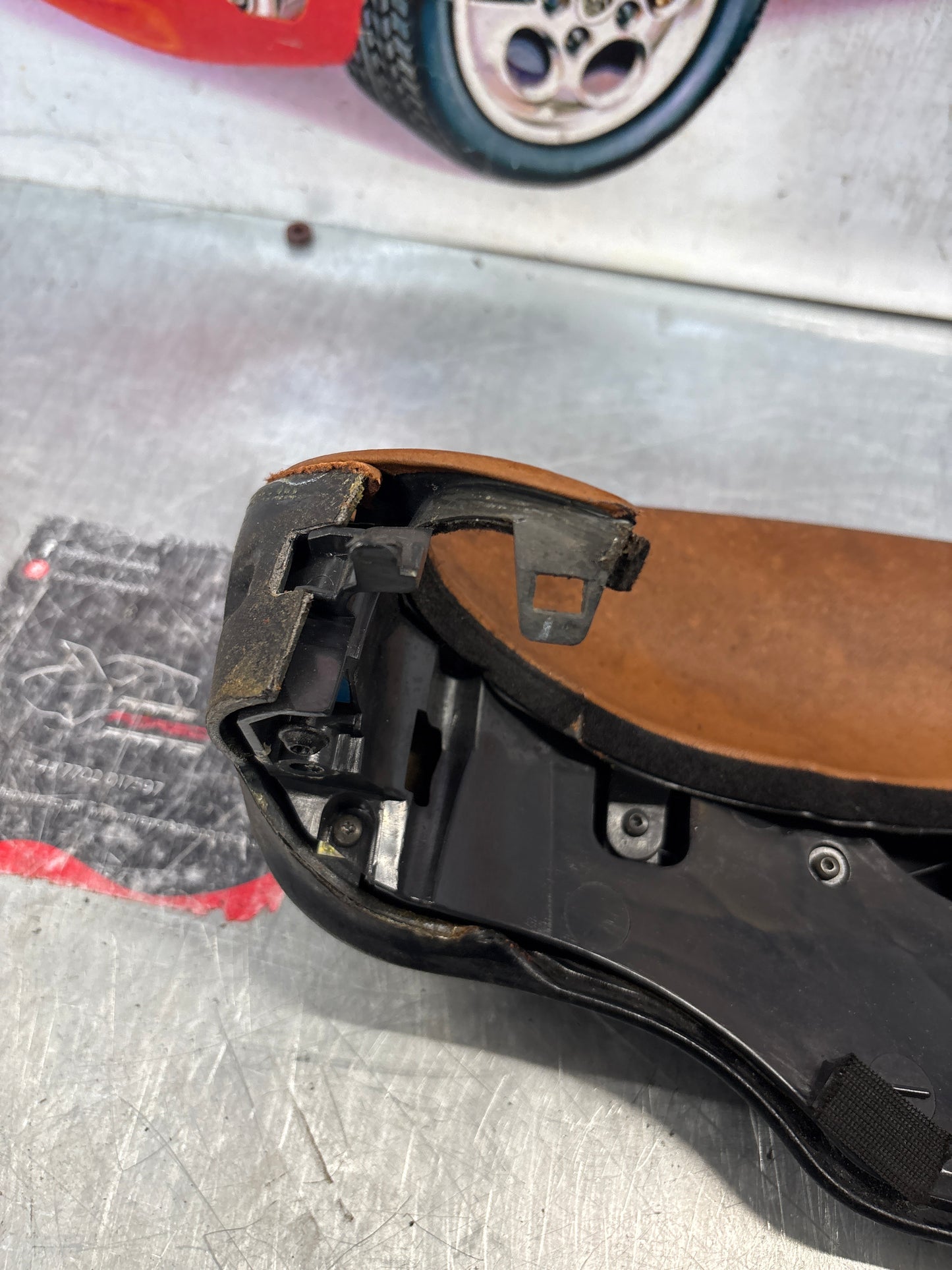 Porsche 911 996 dasboard cluster trim, used, black/brown 99655205902