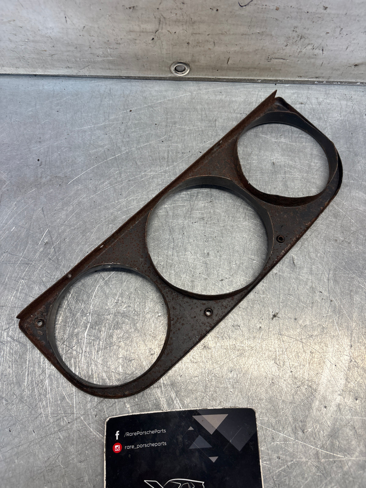 Porsche 914 gauge mounting bezel, used 91455220210
