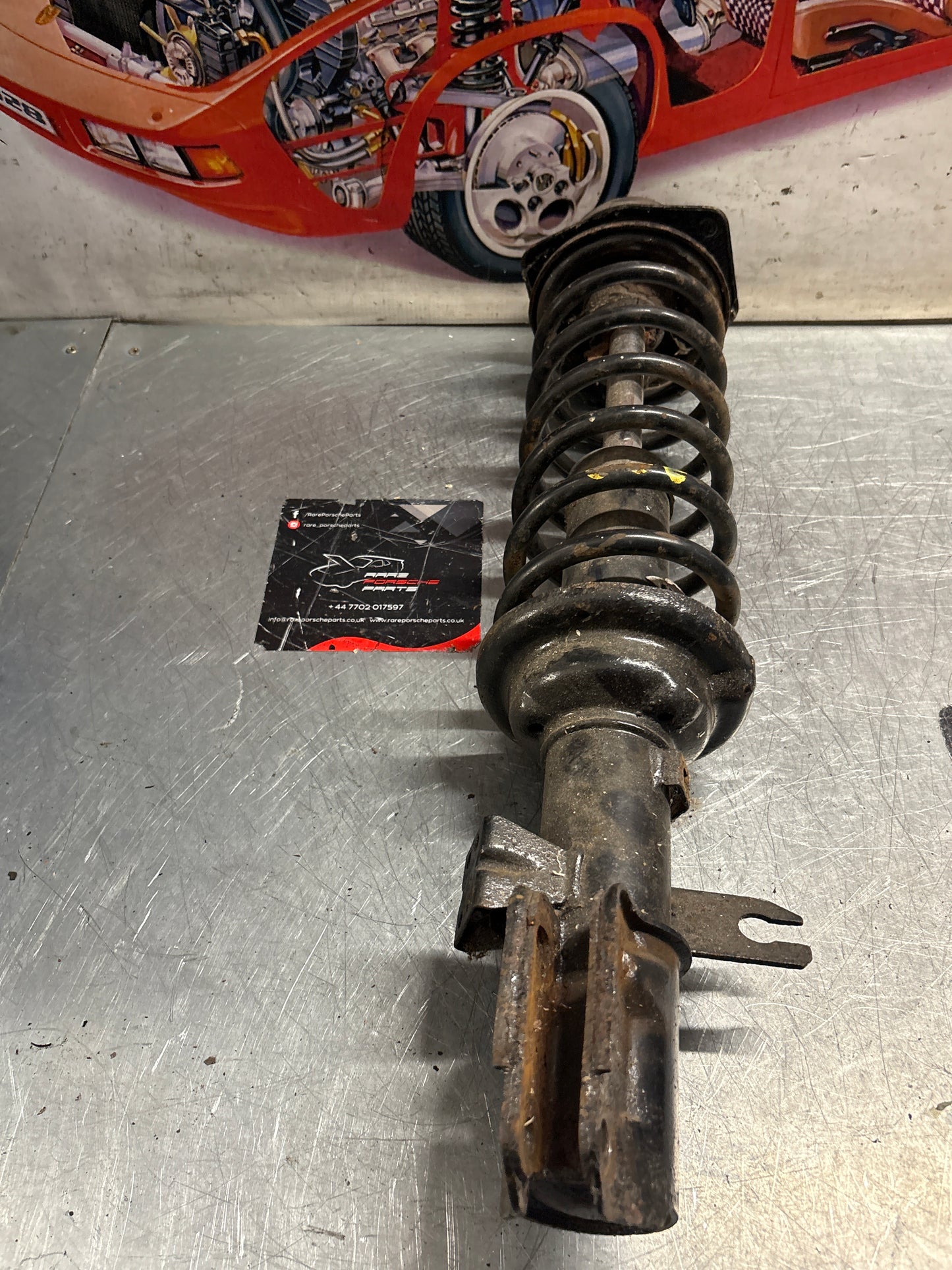 Porsche 944 Turbo front left shock absorber, used 95134303105