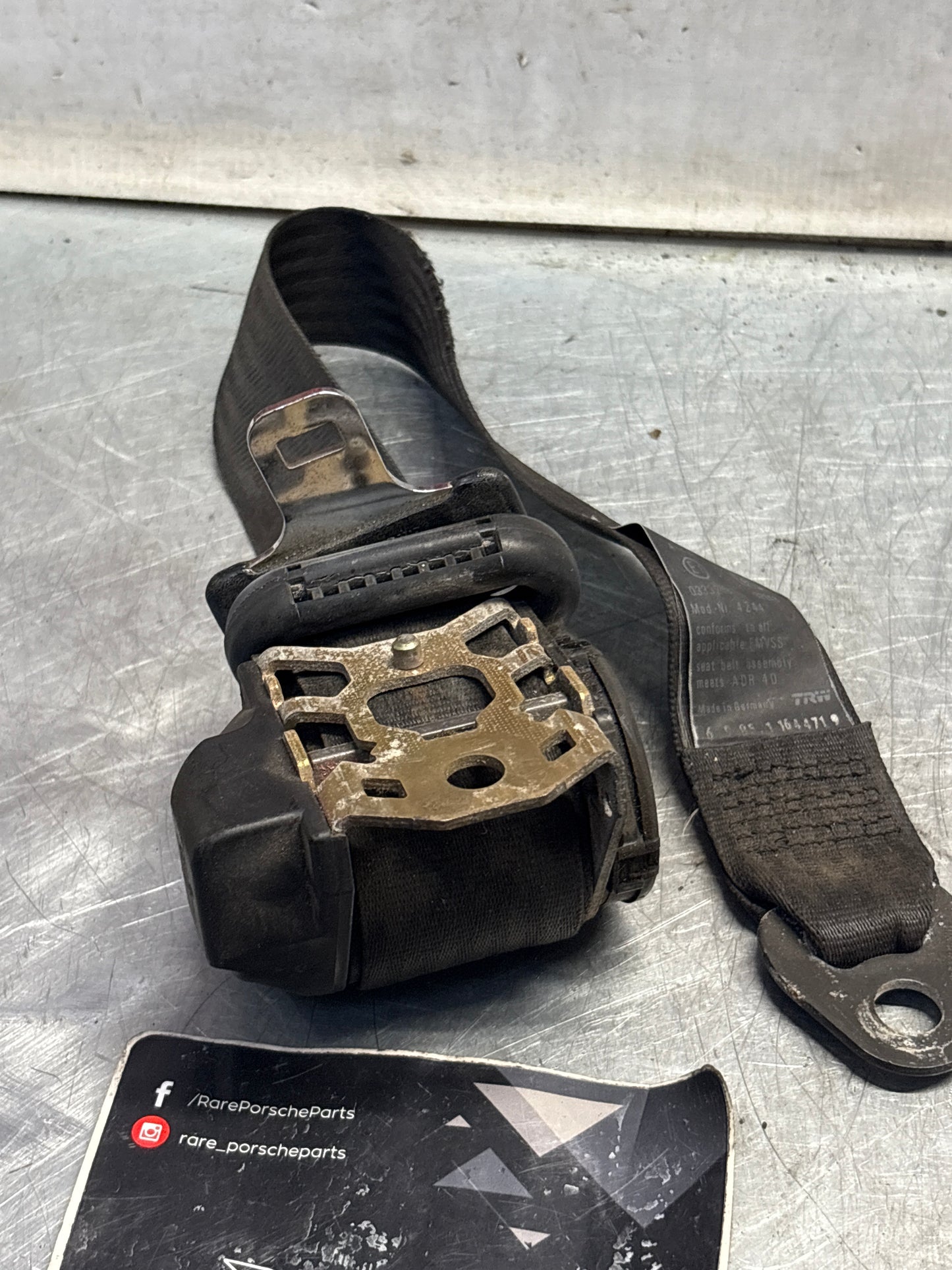 Porsche 928 front right O/S seat belt, 92880312610 used