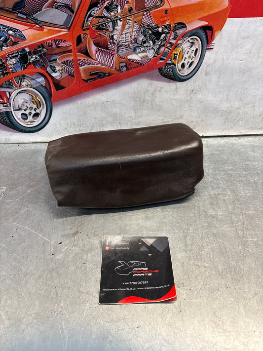 Porsche 928 rear right seat upper cushion, leather, brown, used 92852204650