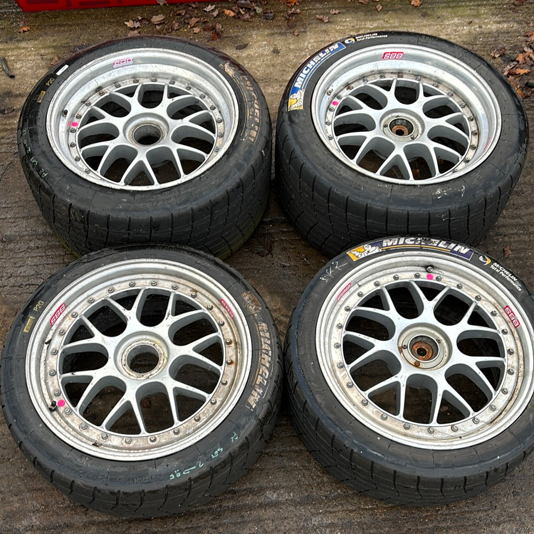 Porsche 997 Satz 18-Zoll-BBS-Cup-Felgen mit Reifen, gebraucht