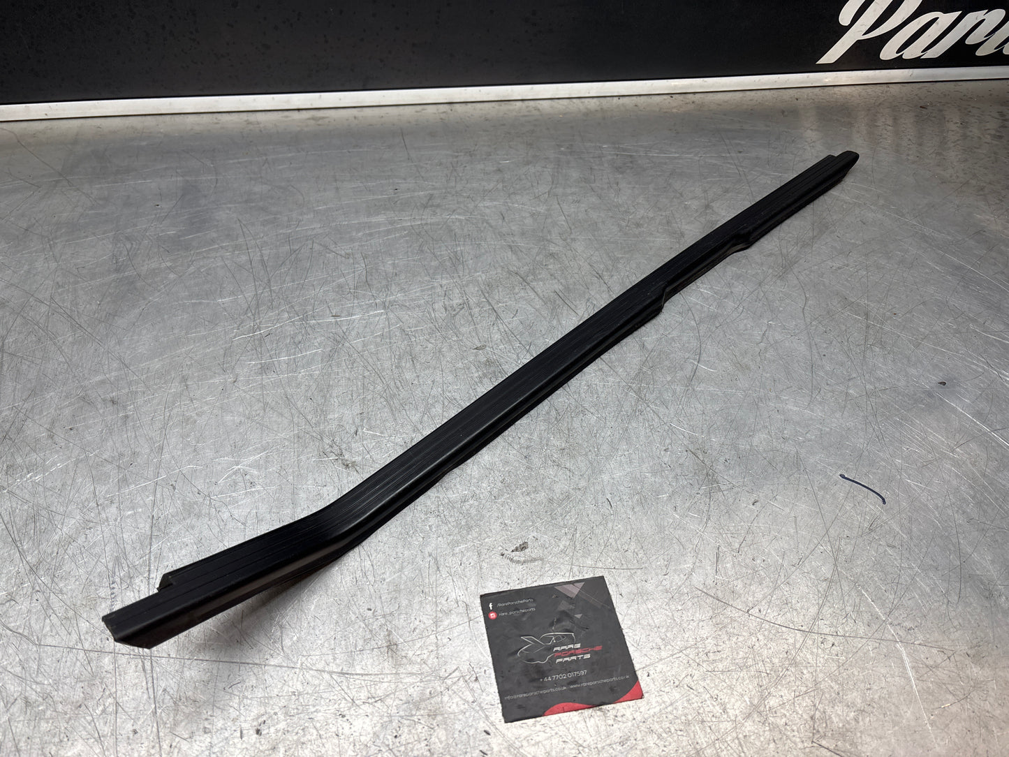 Porsche 944 convertible, cabrio left sill trim, scuff plate used 94455112100 cracked