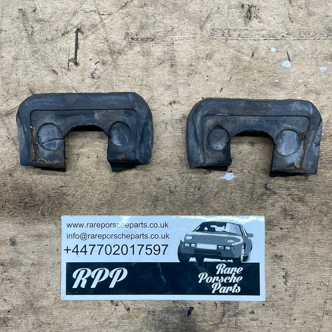 Porsche 944, S2/ 924S used tailgate latch pin gasket rubbers (pair) 94451236601 / 94451236501