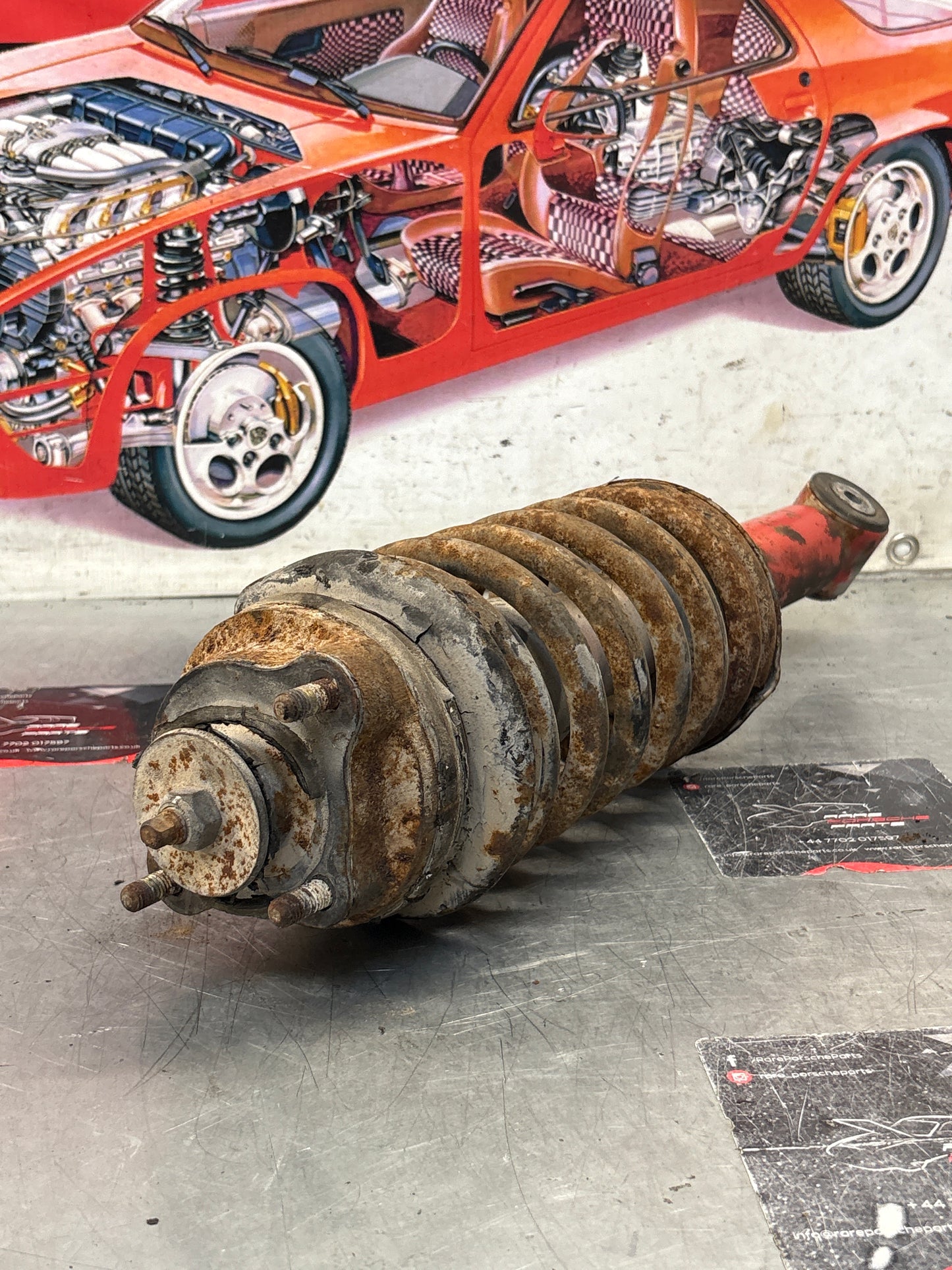 Porsche 928 Front shock absorber, used 92834305509