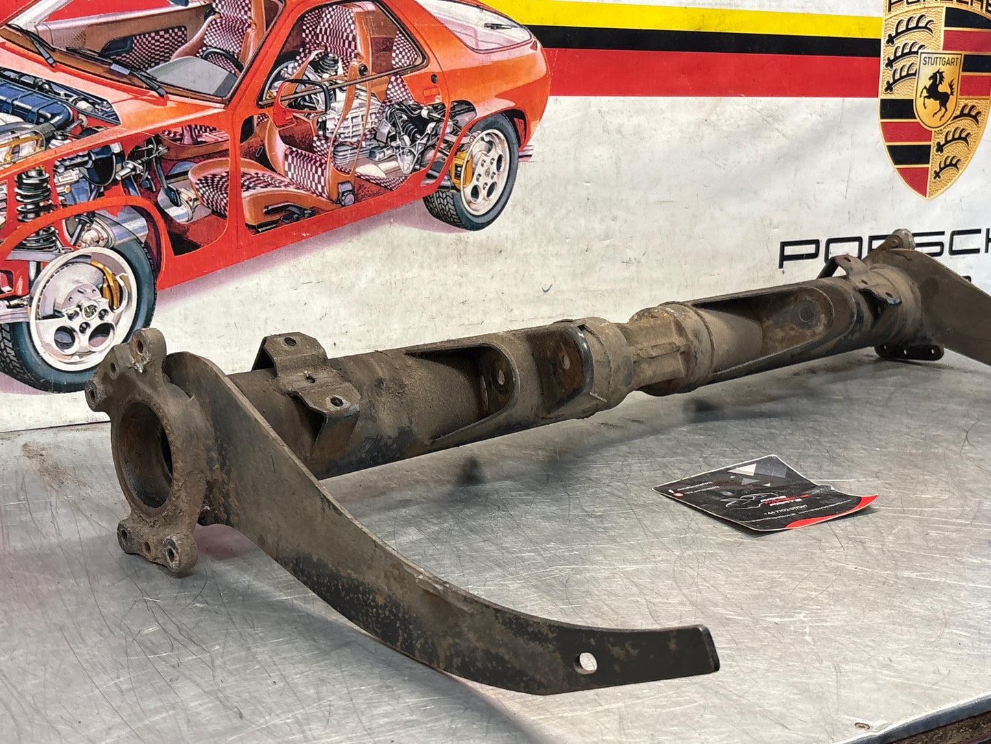 Porsche 924S/Turbo / 944 Rear axle carrier, used 94433104502