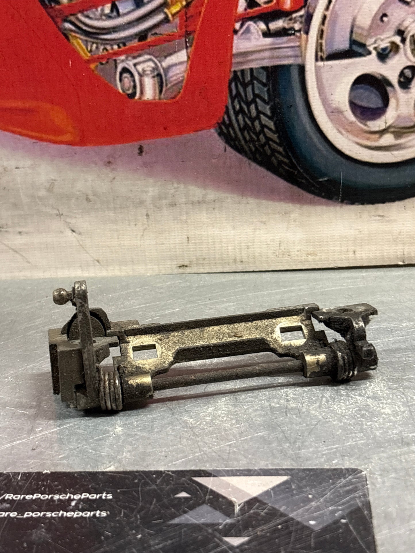 Porsche 928 black door handle assembly used, right 92853706404