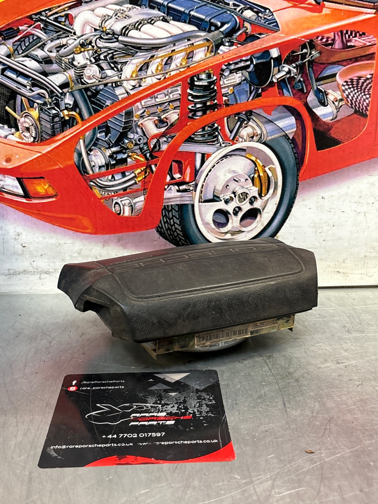 Porsche 911 964 Turbo driver airbag, black, used 94480305503