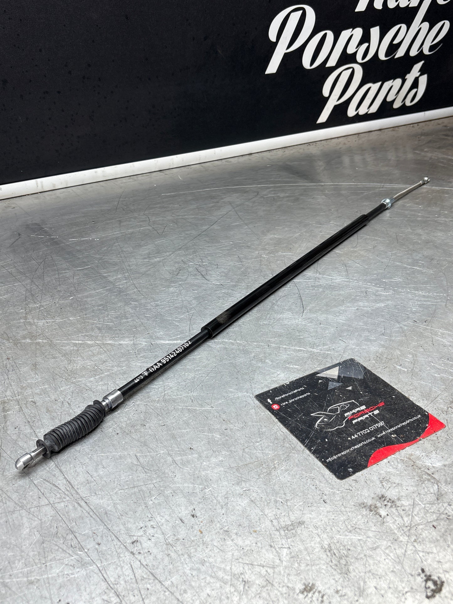 Porsche 944 short handbrake cable, new 95142407102