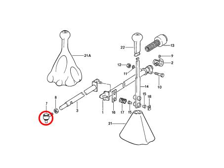 Bearing release lever clutch for Porsche 928 shift linkage  90016914502