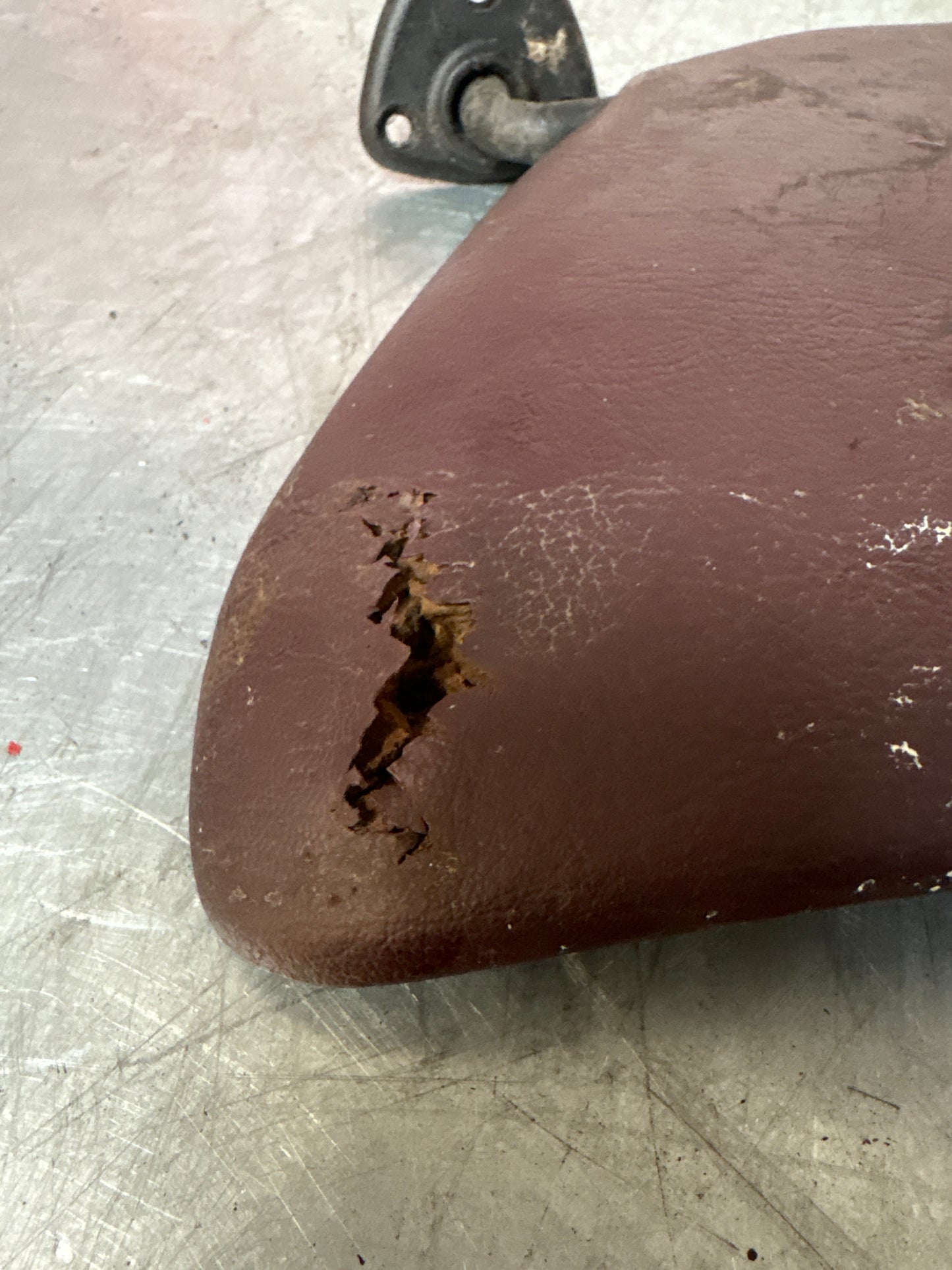 Porsche 944 left N/S sun visor in burgundy, used for late cars 94473103101