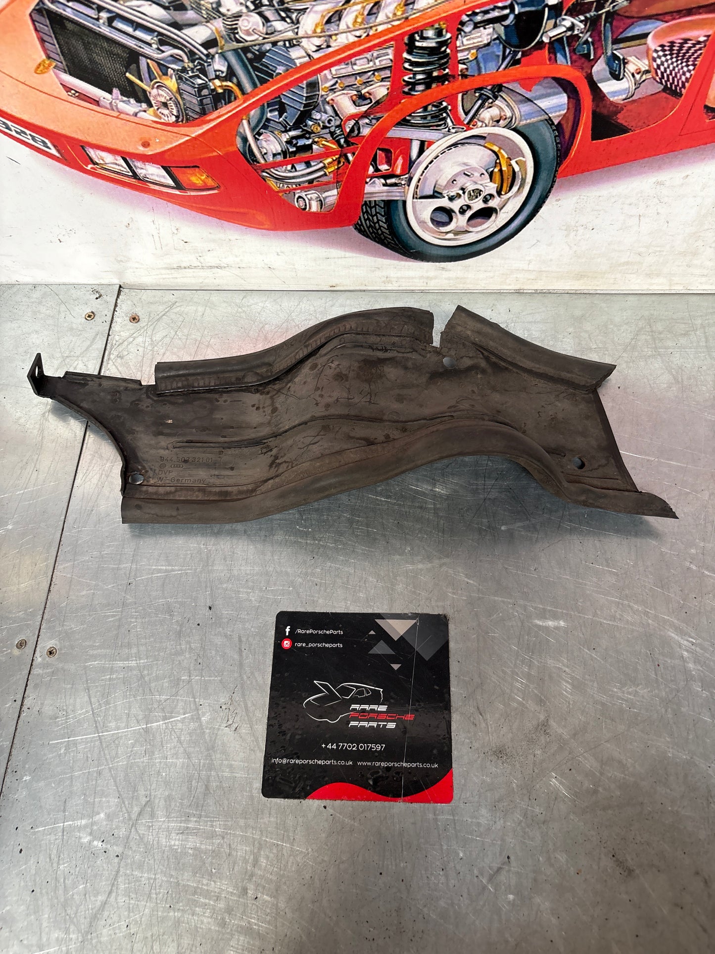 Porsche 944 N/S Left Wheel Arch Splash Shield 94450332101