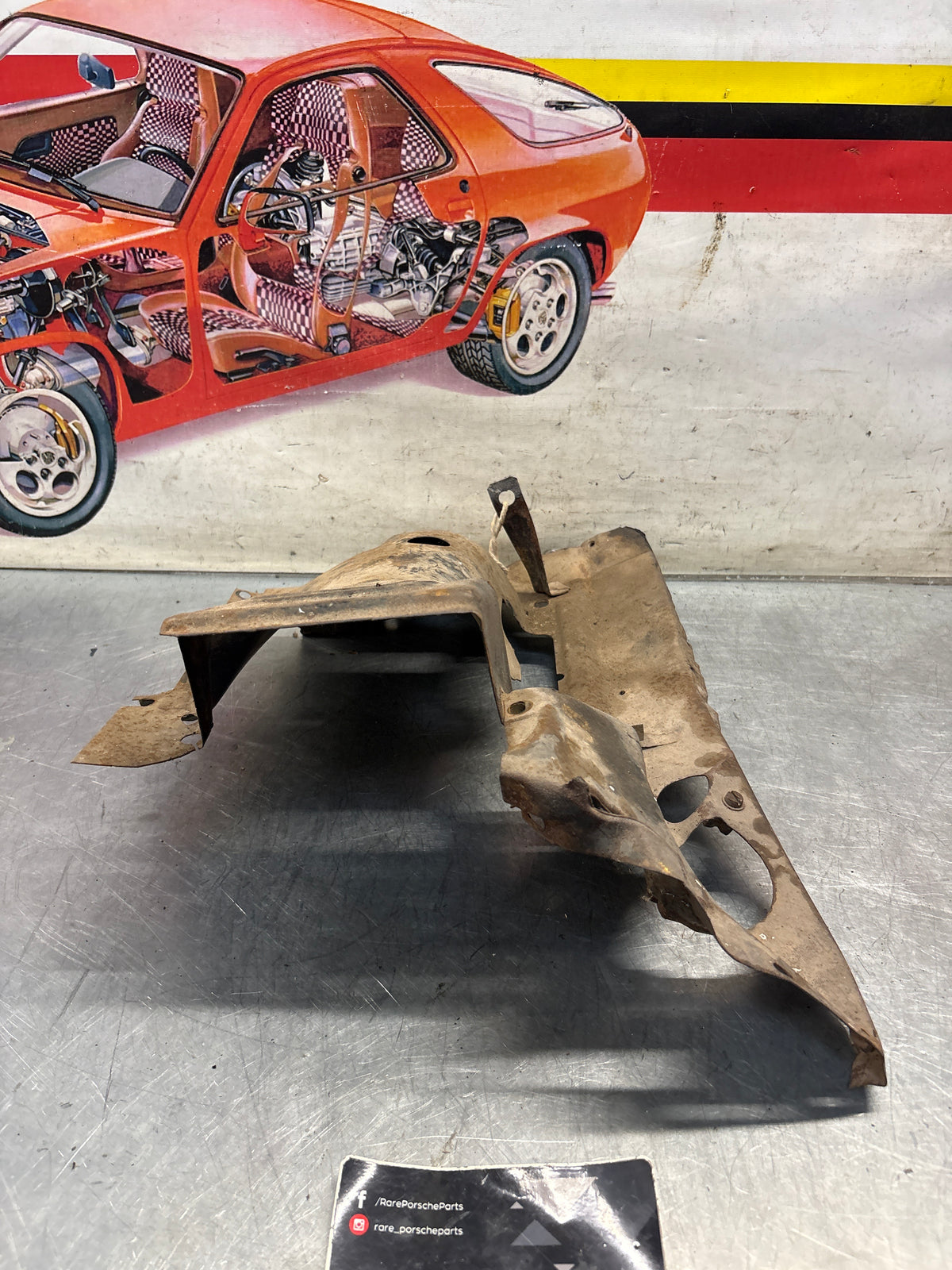 Porsche 914 cylinder cover heat shield, 022119300A Used
