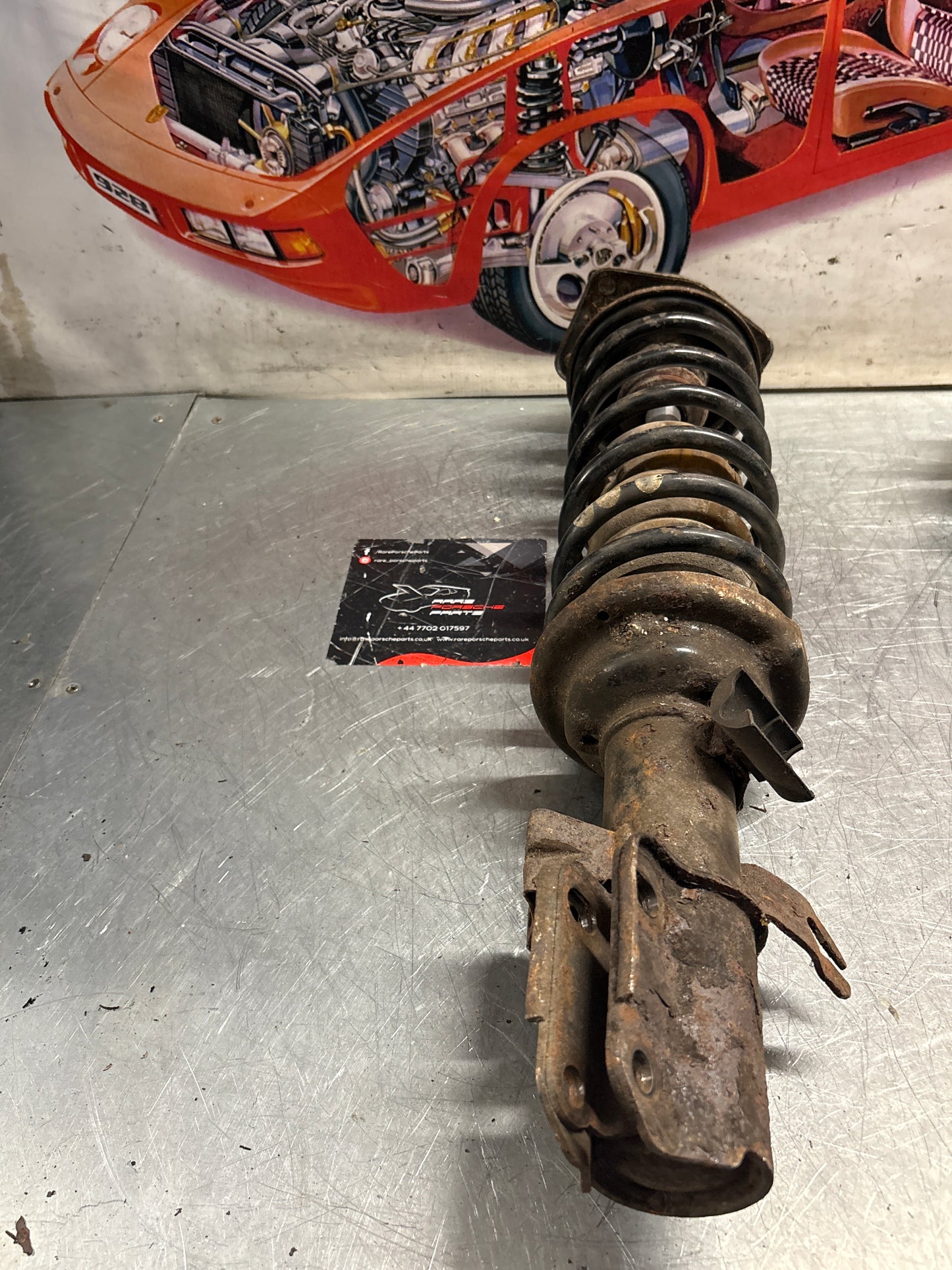 Porsche 944 Turbo front left shock absorber, used 95134303105