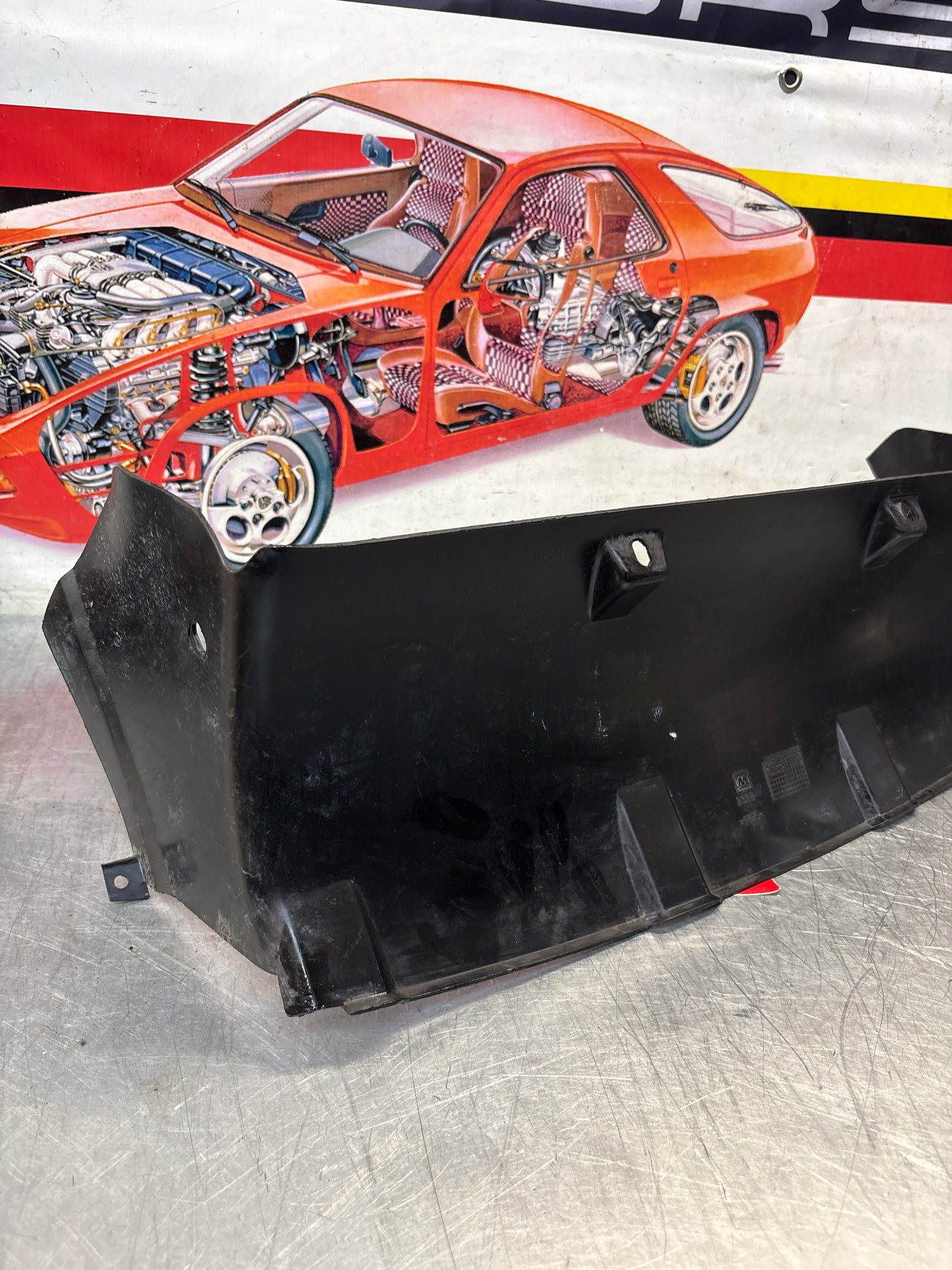 Porsche 968 front air duct, used 94457514101