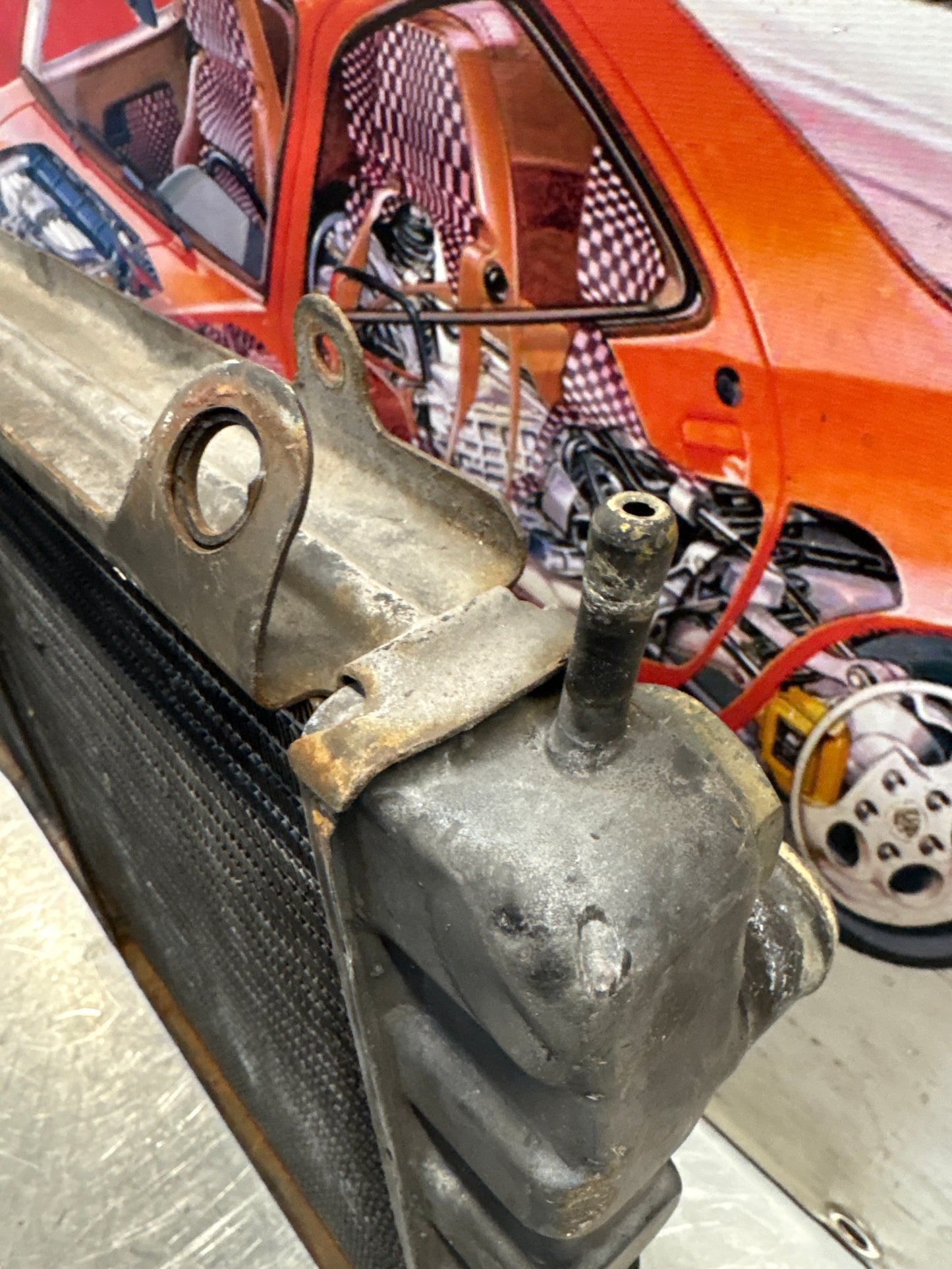 Porsche 924 radiator used 477121251A pressure tested