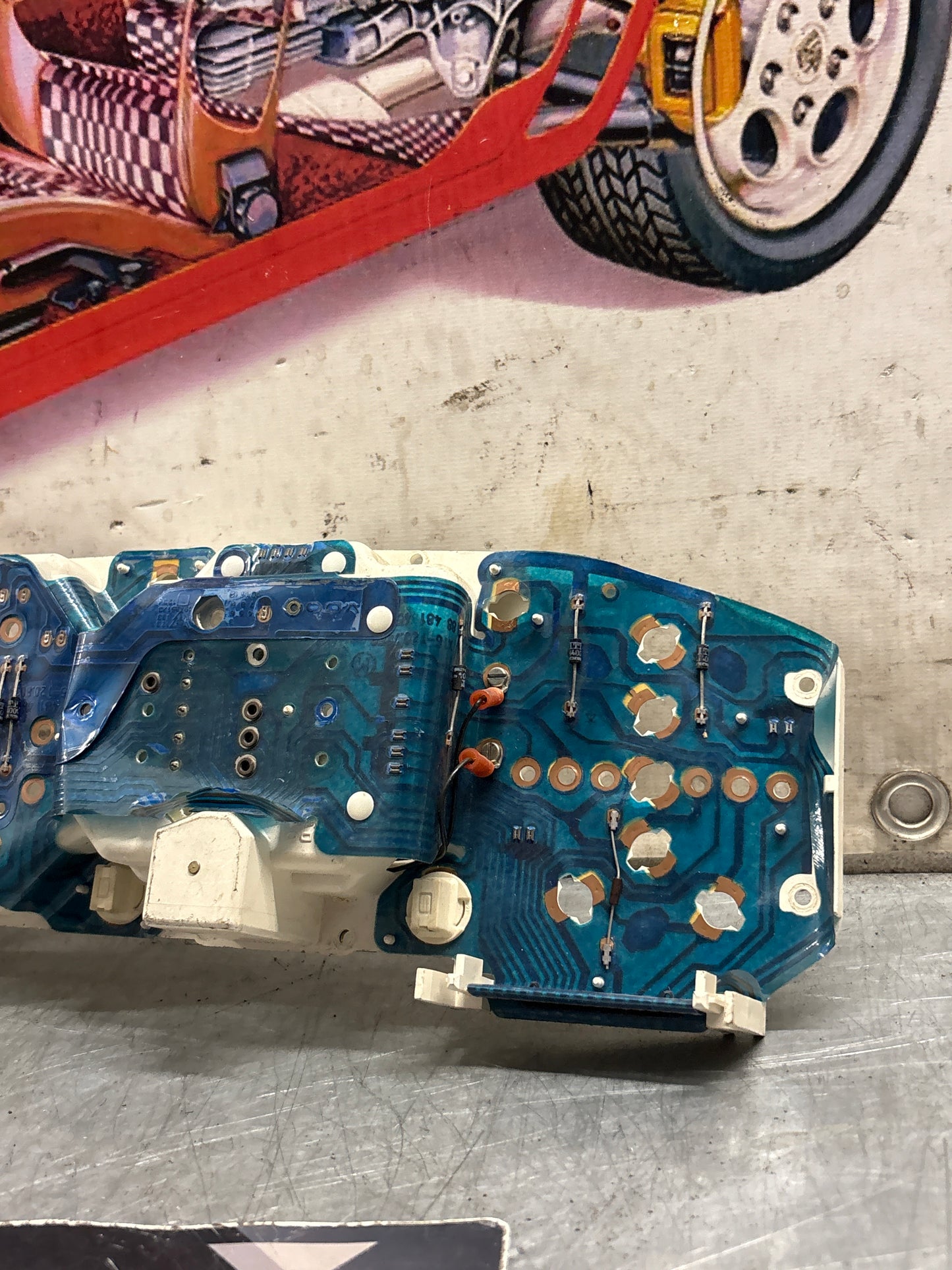 Porsche 928 instrument cluster circiut board, used VDO number: X15-1208034 / 88 481 487