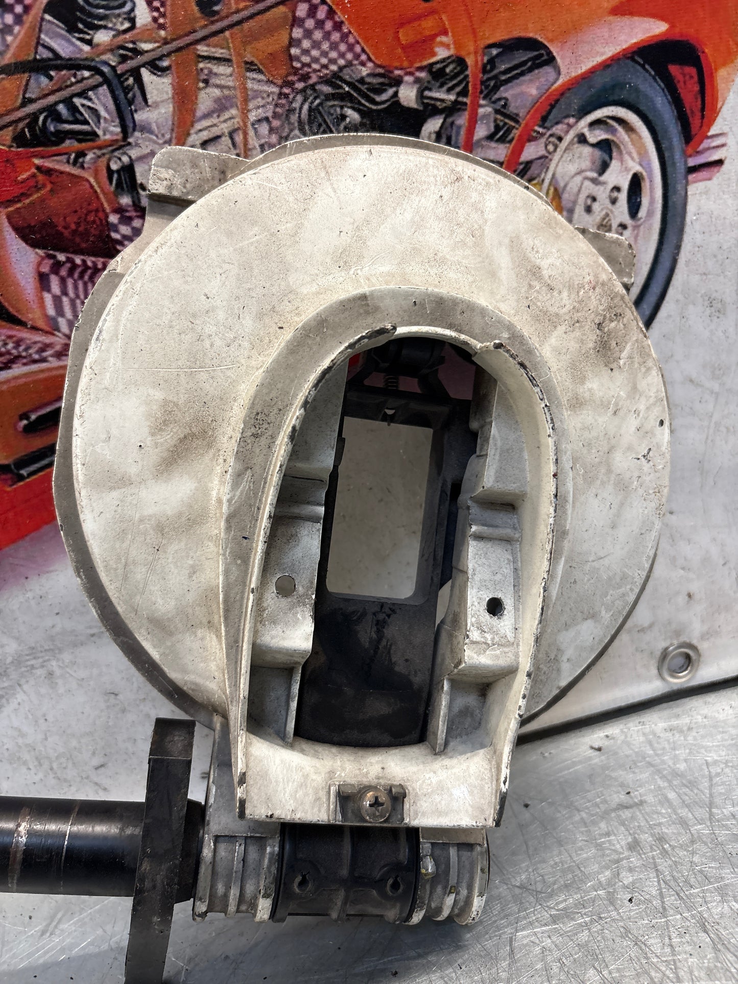 Porsche 928 right headlight swivel frame 92875024902 92875024302 used