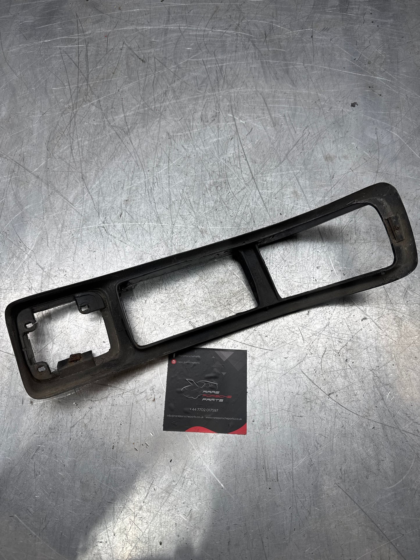 Porsche 944 Front Right Bumper Light Frame, surround bezel - Trim 93150519601, cracked