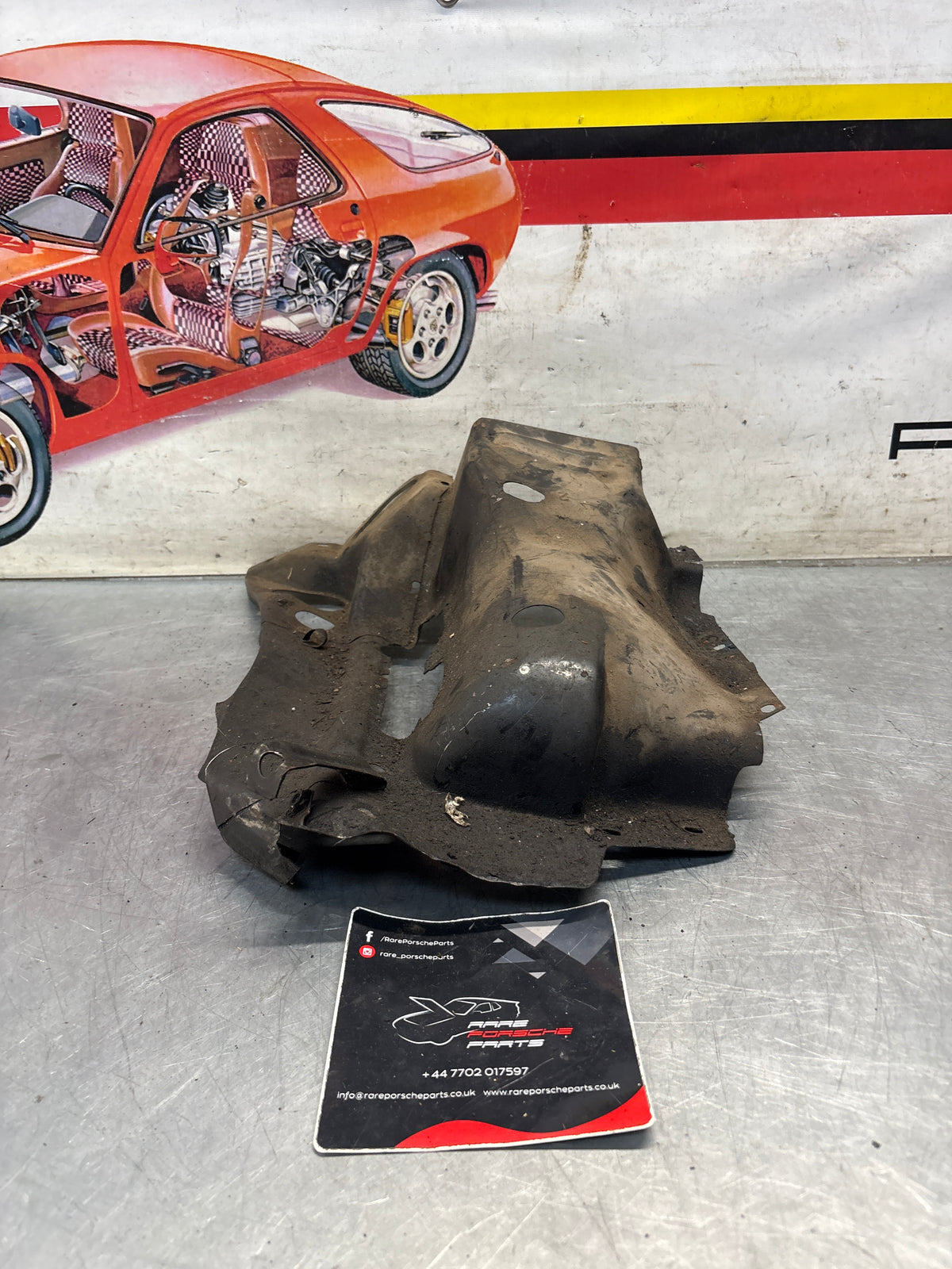 Porsche 914 cylinder cover heat shield, 022119300A Used