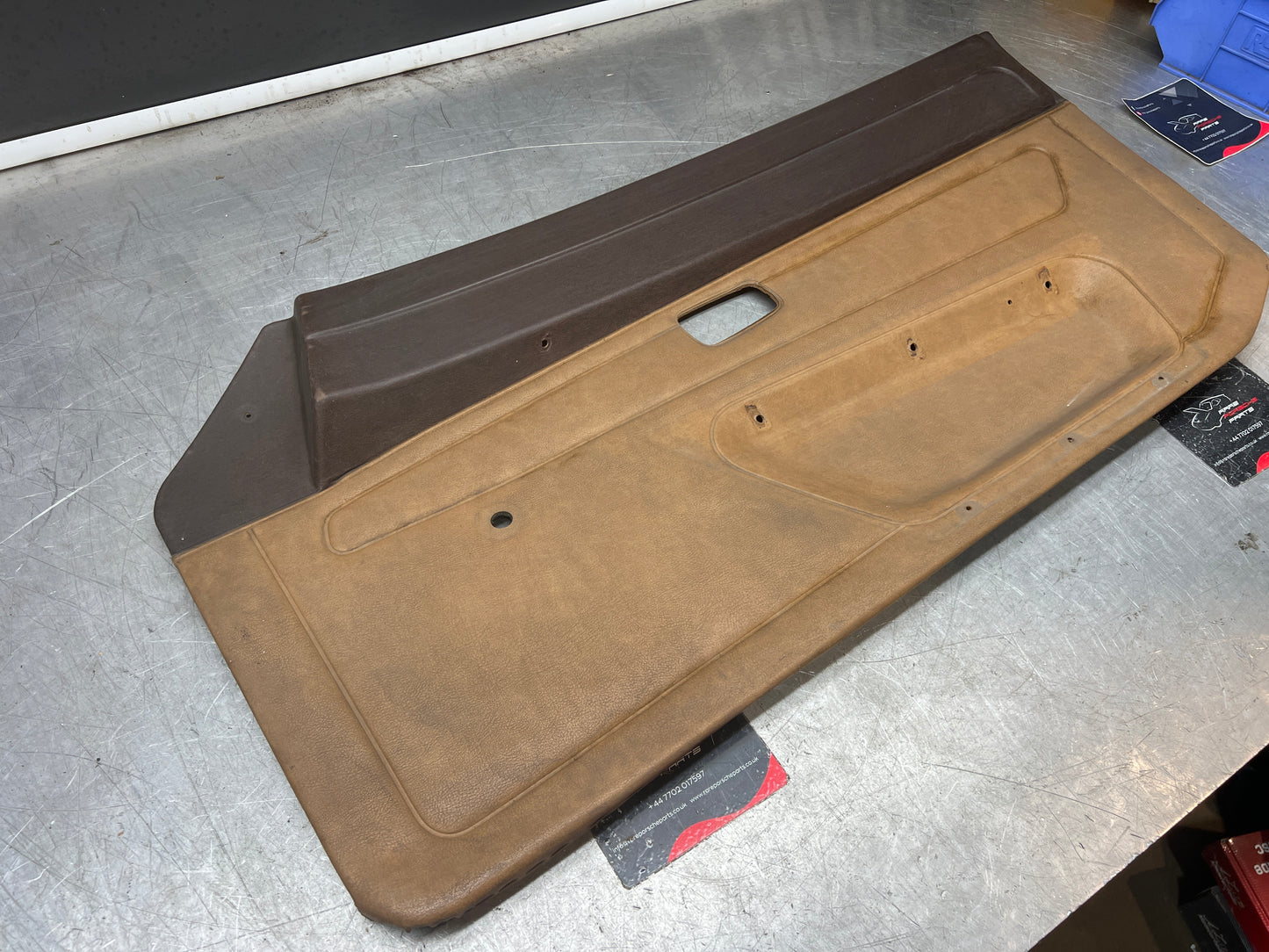 Porsche 924 early manual door card, used for spares or repair 477867012