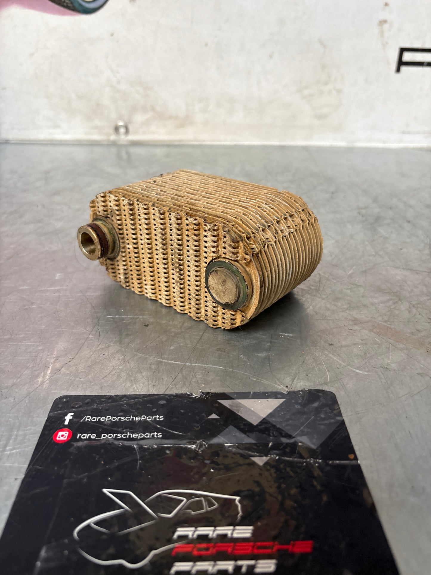 Porsche 924S 944 oil-water radiator, oil cooler, heat exchanger 94410716501 used