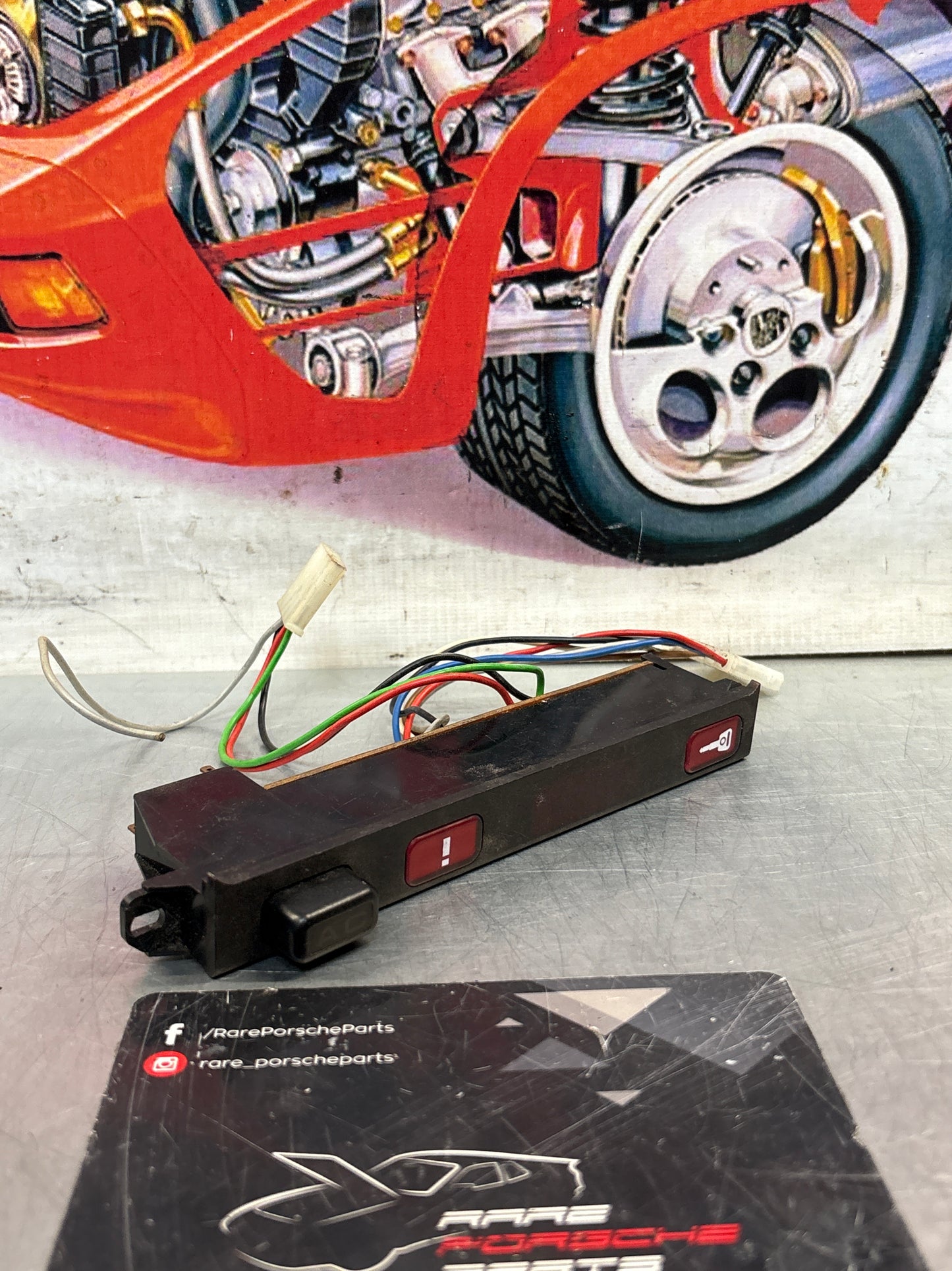 Porsche 928 front center dash panel 92864160914 used