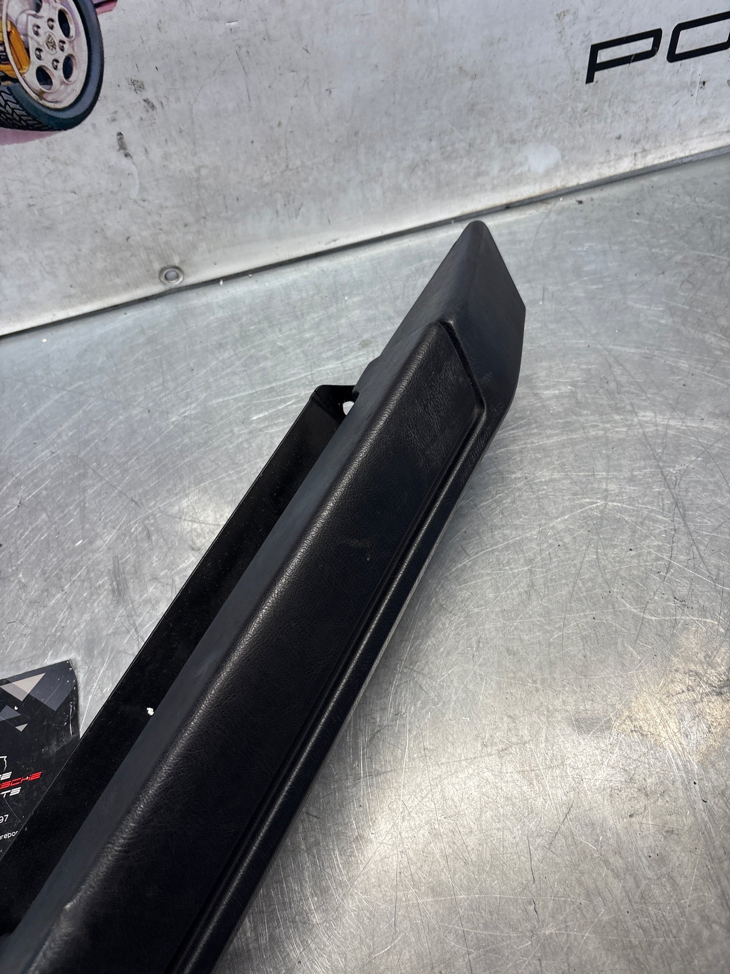 Porsche 928 dark green door armrest, right, off side, 92855510203, used