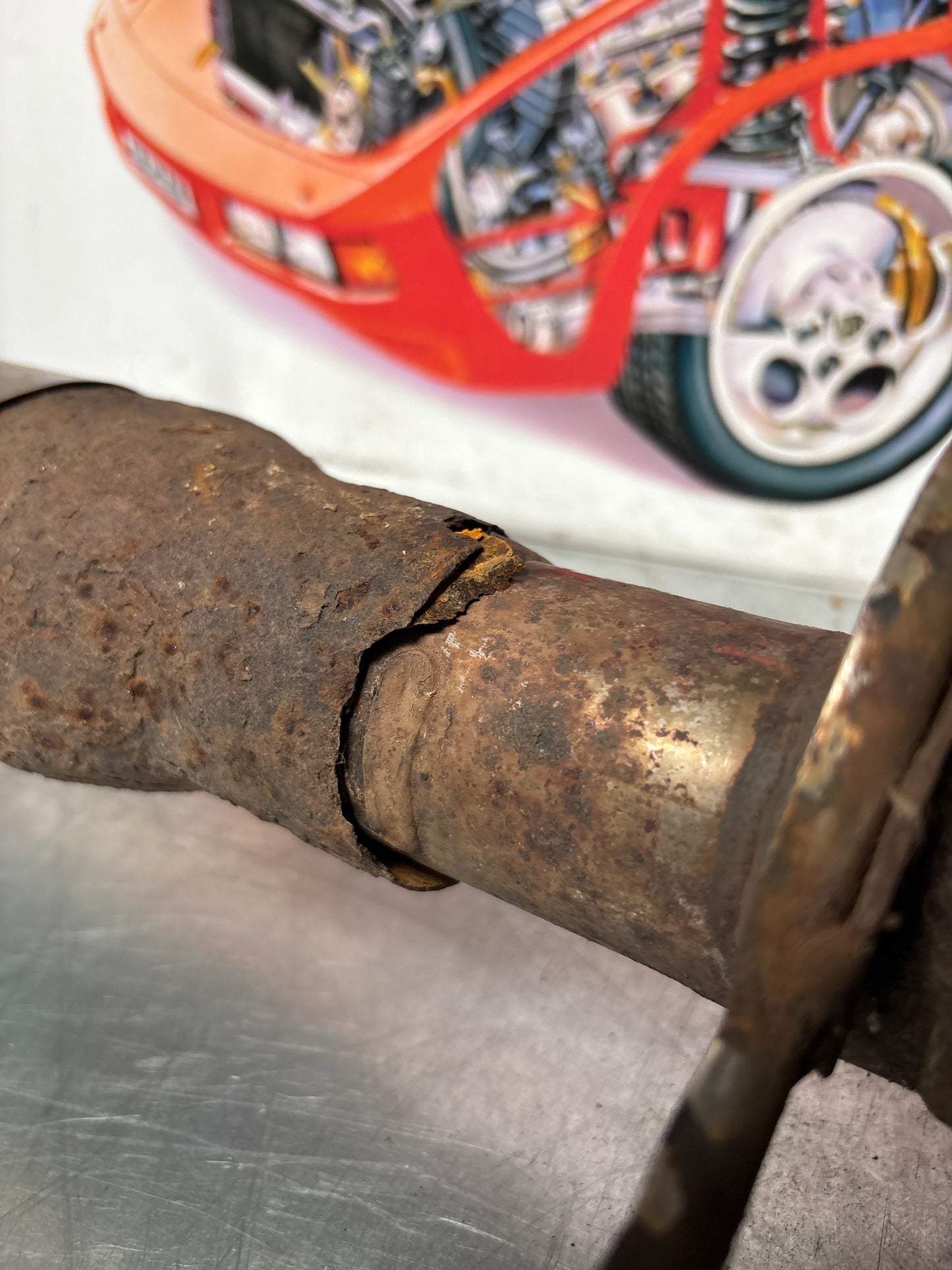 Porsche 944 S S2 genuine exhaust system rear muffler, used 94411104103
