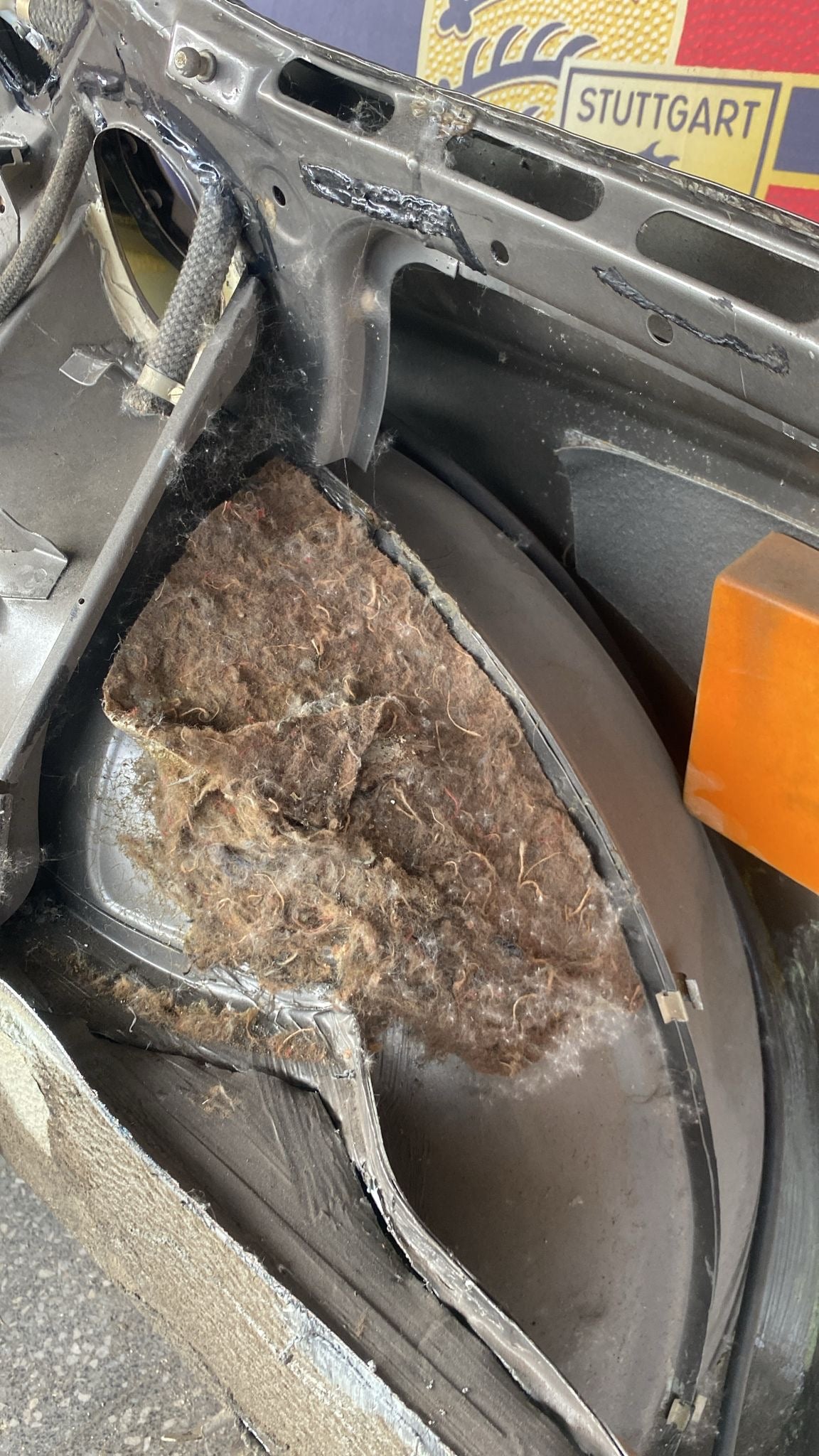 Porsche 944 Right side cut, rear fender with sill 94450390403, 94450361200