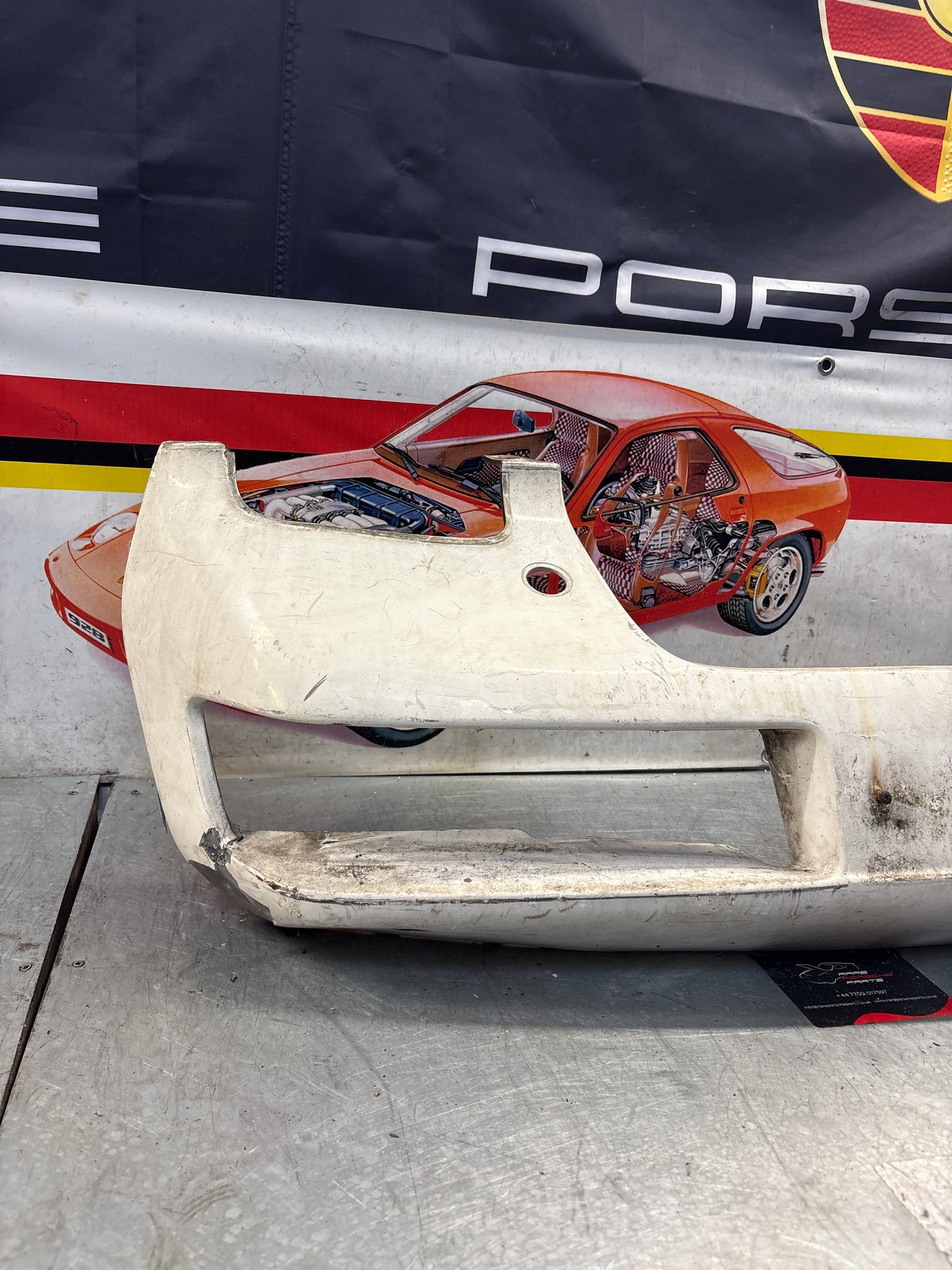 Porsche 928 front bumper cover panel, used 92850501306