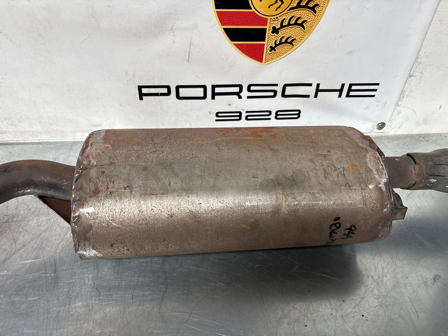 Porsche 924S / 944 2.5 N/A Exhaust system rear muffler, used